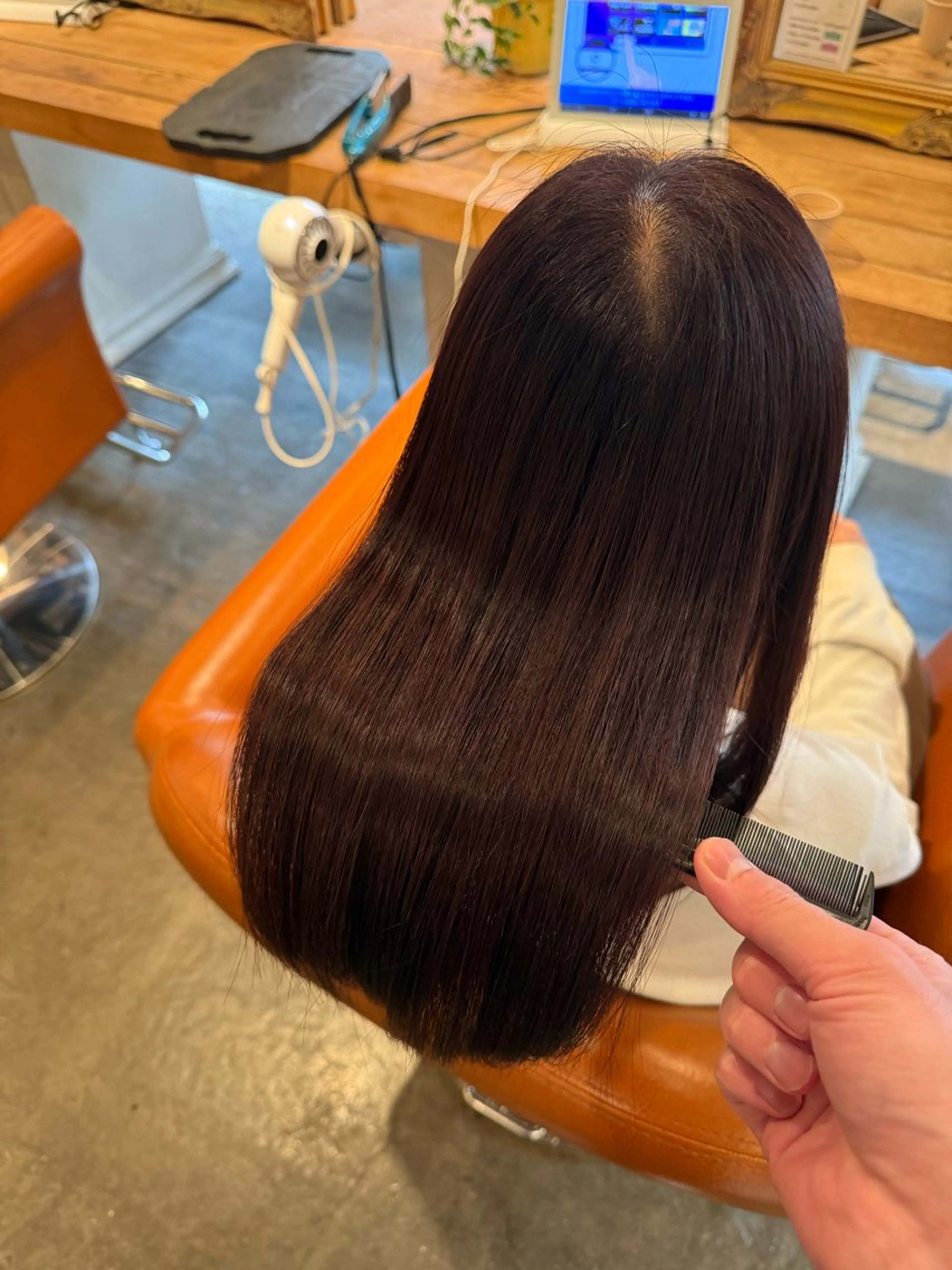 セミロング カット 縮毛矯正 トリートメント 髪質改善/美髪矯正 林田和真のヘアスタイル