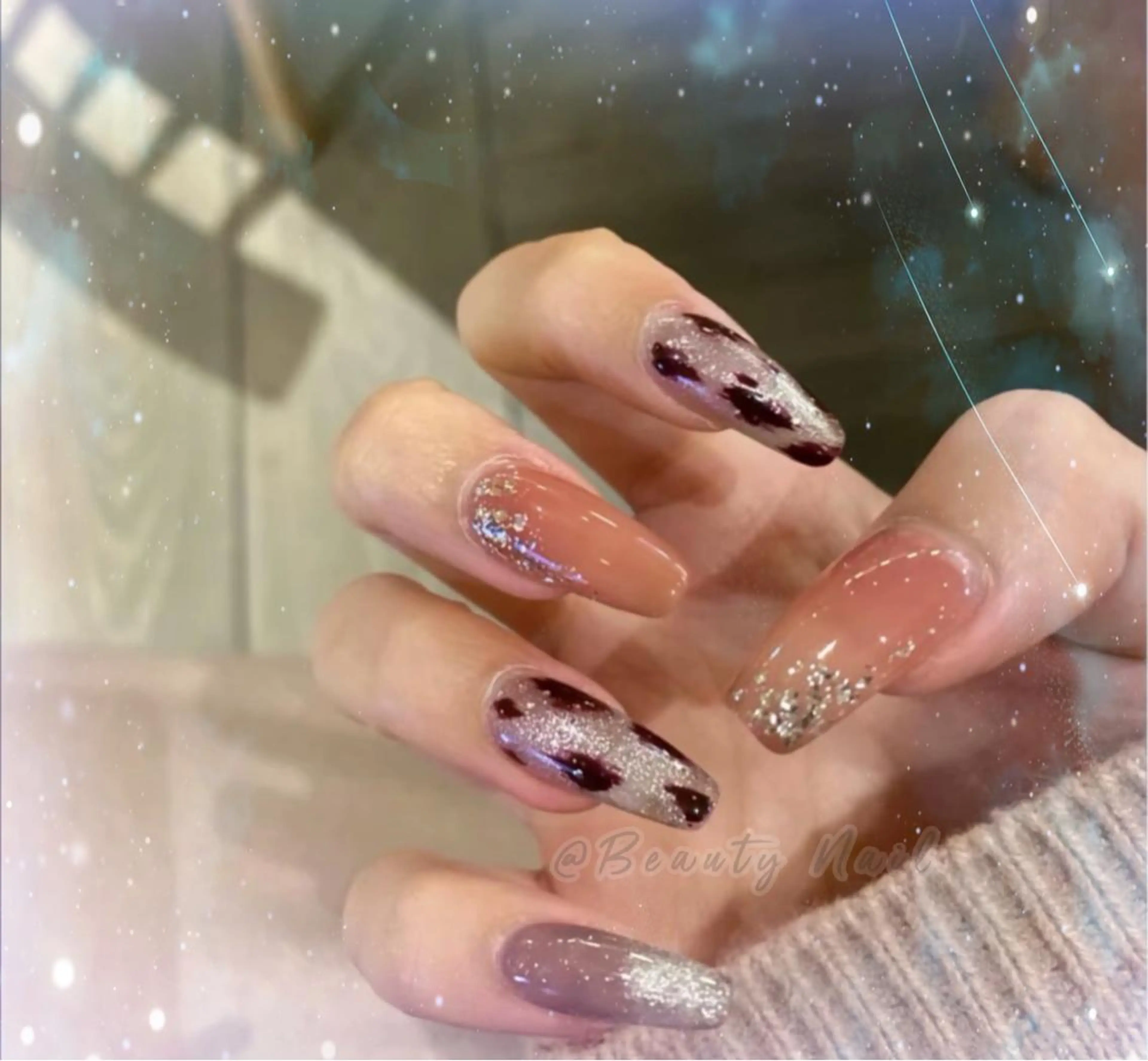 ネイル アートネイル マグネットネイル Moonstone Salon所属・Moonstone Salonのネイルデザイン