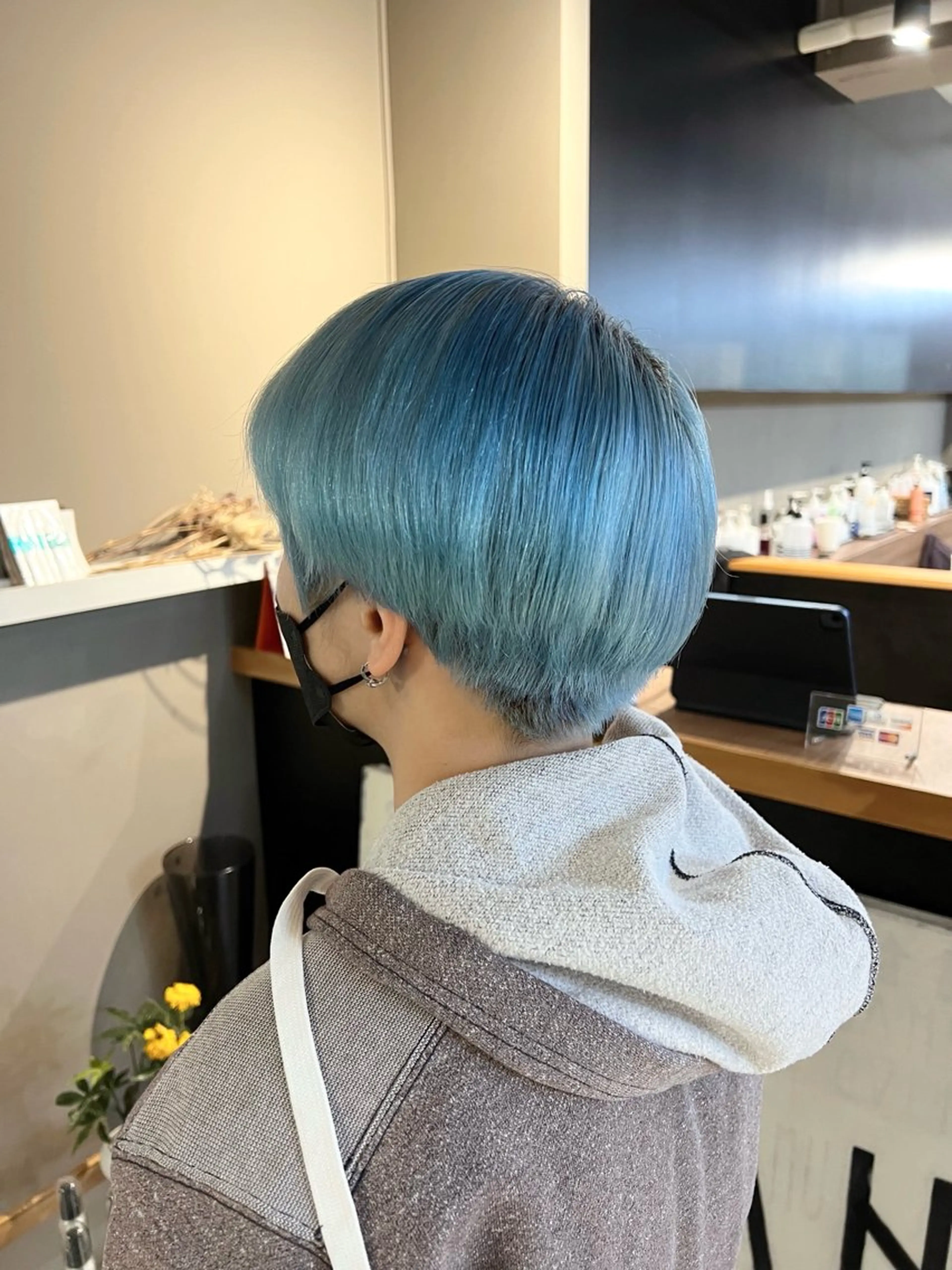 ショート カラー ブリーチ daiki 原宿のヘアスタイル