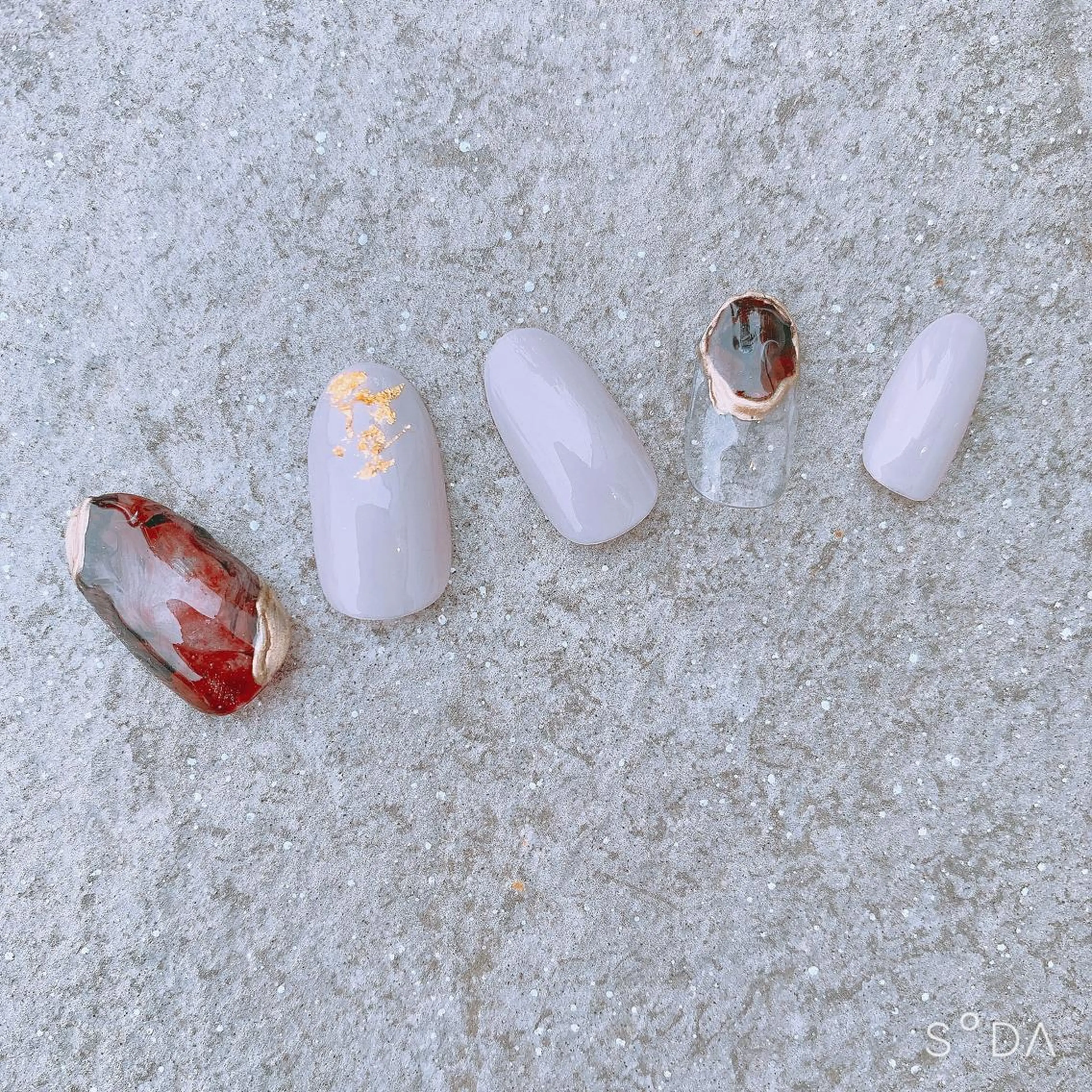 ネイル ブラウン Rena colore'のネイルデザイン