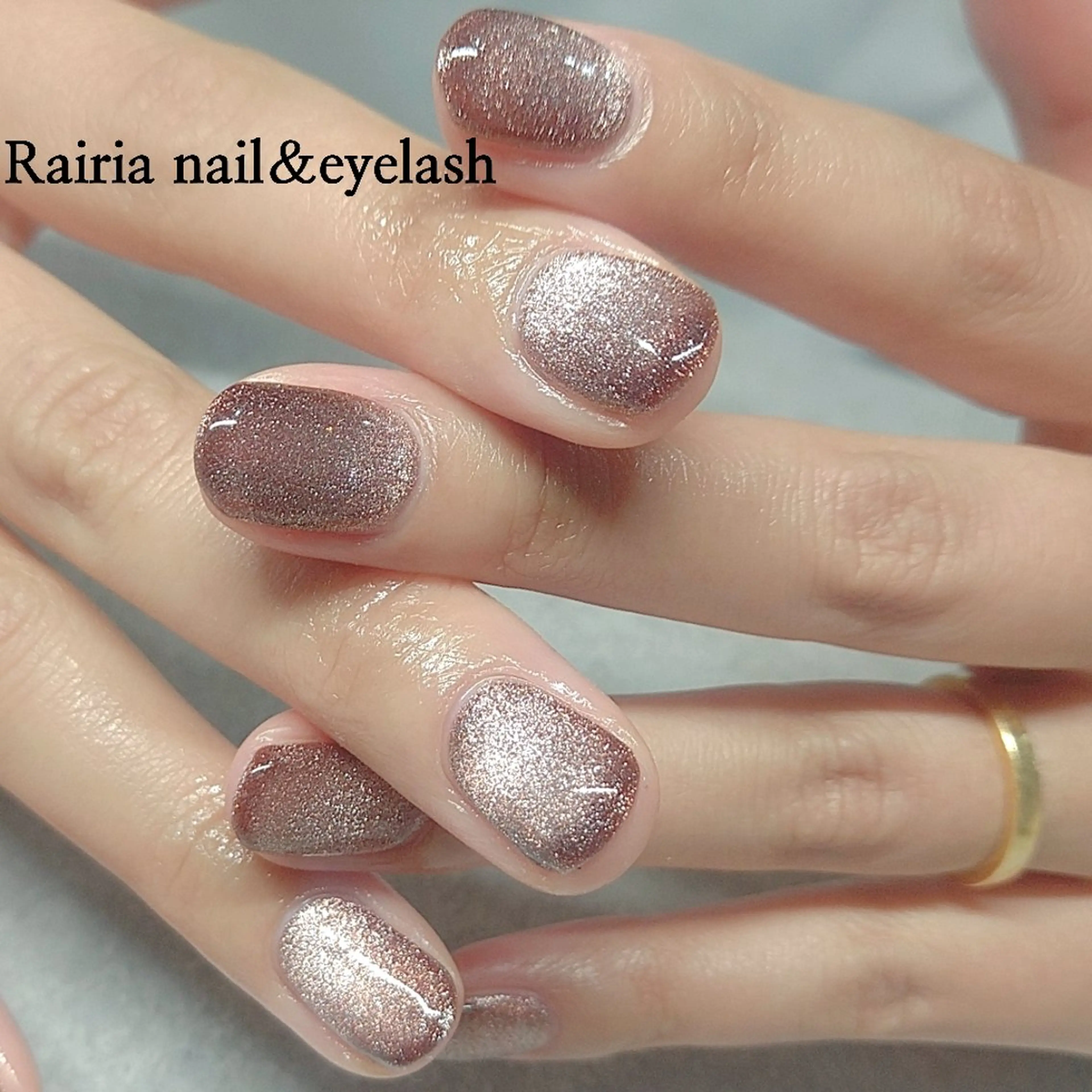 ネイル マグネットネイル マグネットワンカラー 持ち込み ワンカラーネイル ハンドネイル Rairia nail&eyelash小岩店所属・Rairianail 小岩店のネイルデザイン