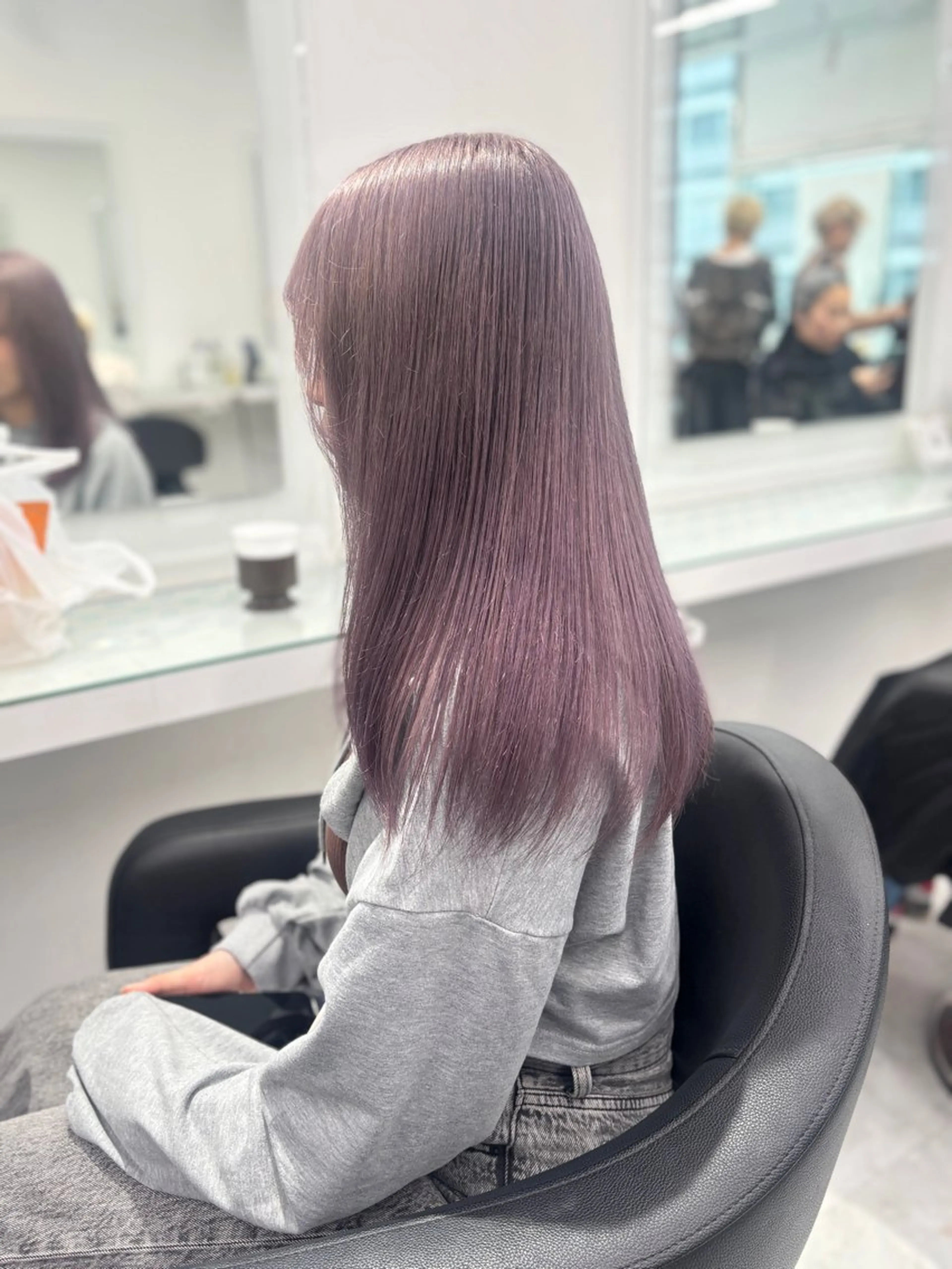 ロング カラー ヘアカラー トリートメント 💖ミルクティー💖 あかり💖のヘアスタイル