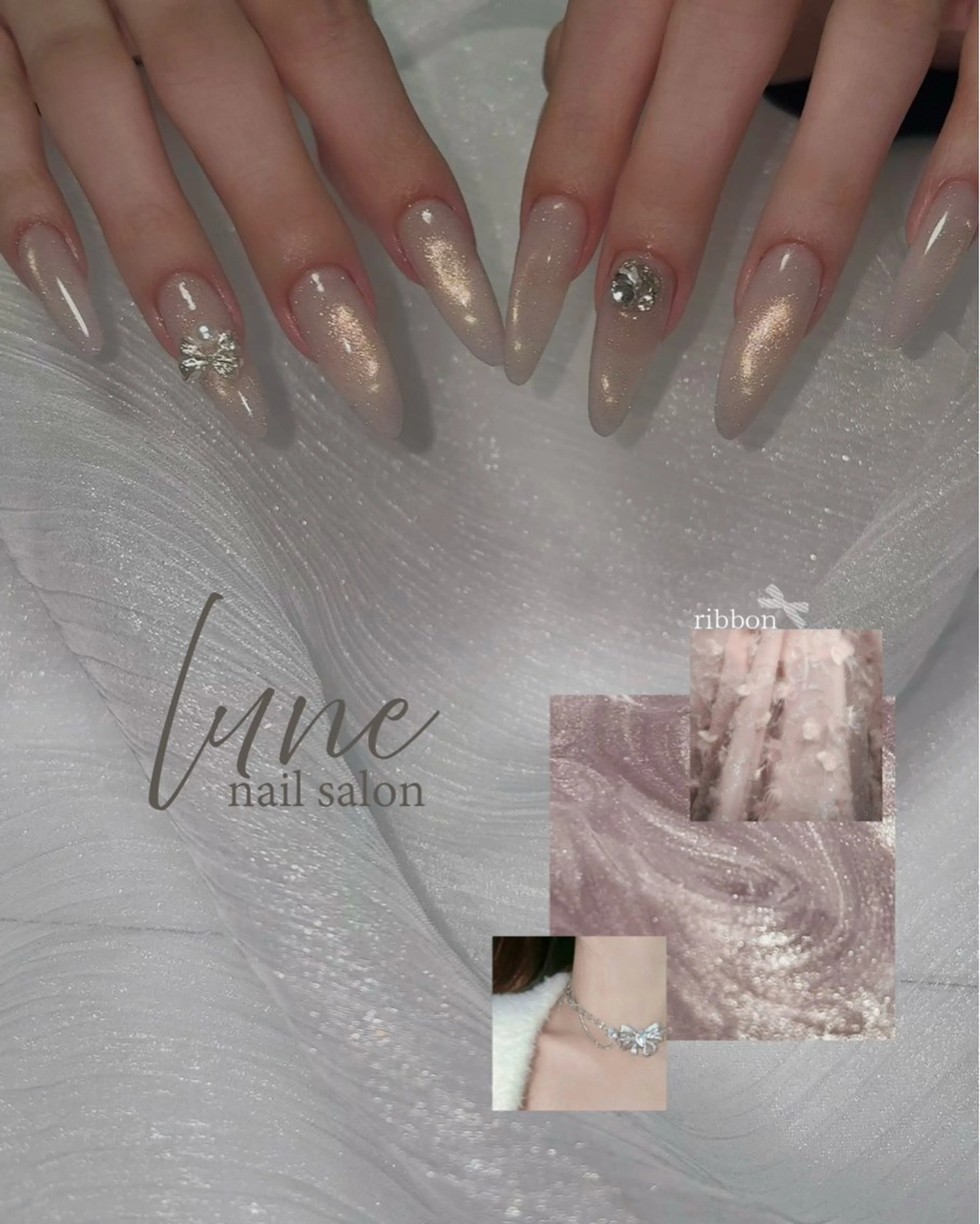 ネイル マグネットネイル ハンドネイル nail salon luneのネイルデザイン