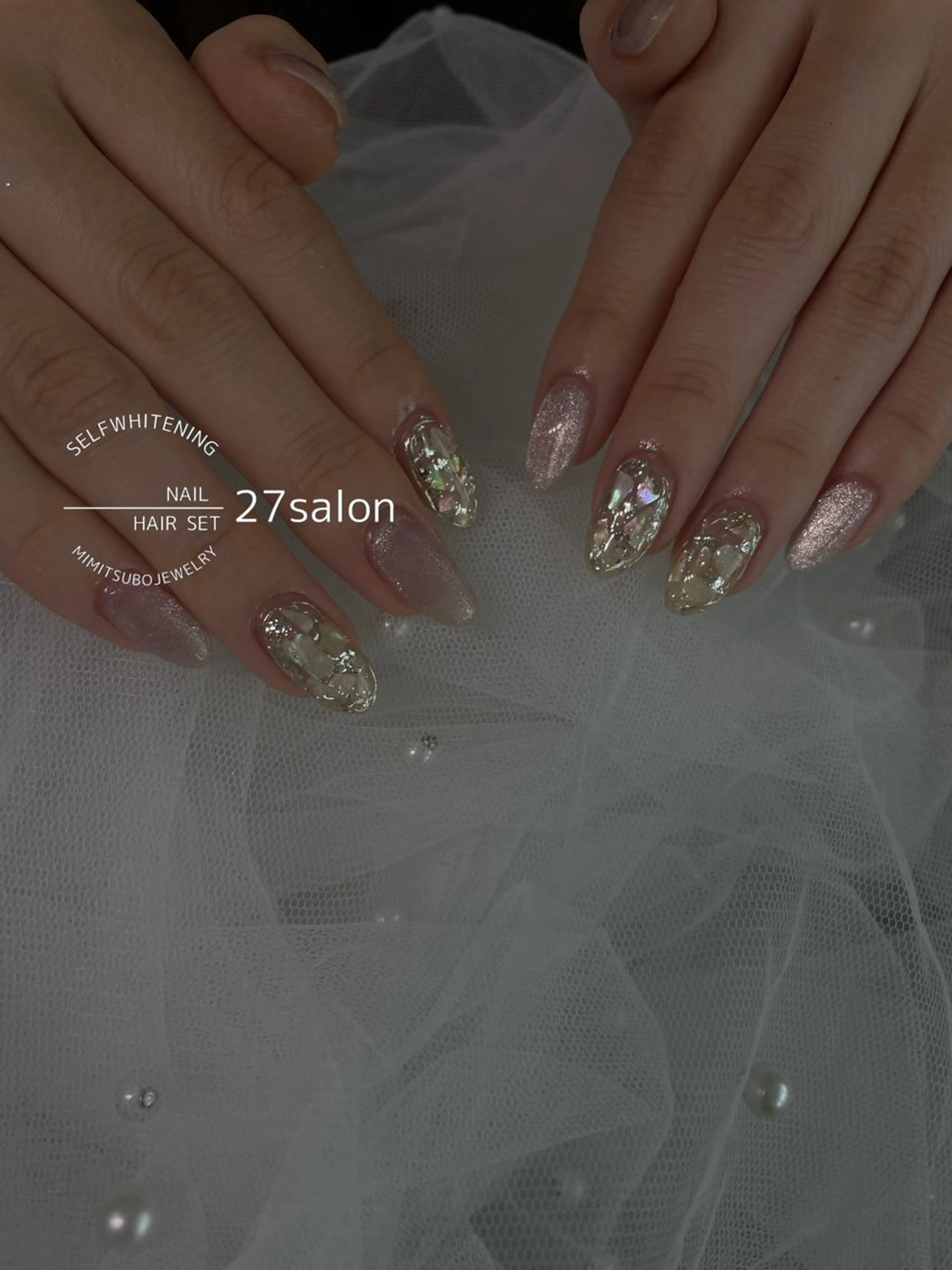 ネイル マグネットネイル ハンドネイル 27salon yuinaのネイルデザイン