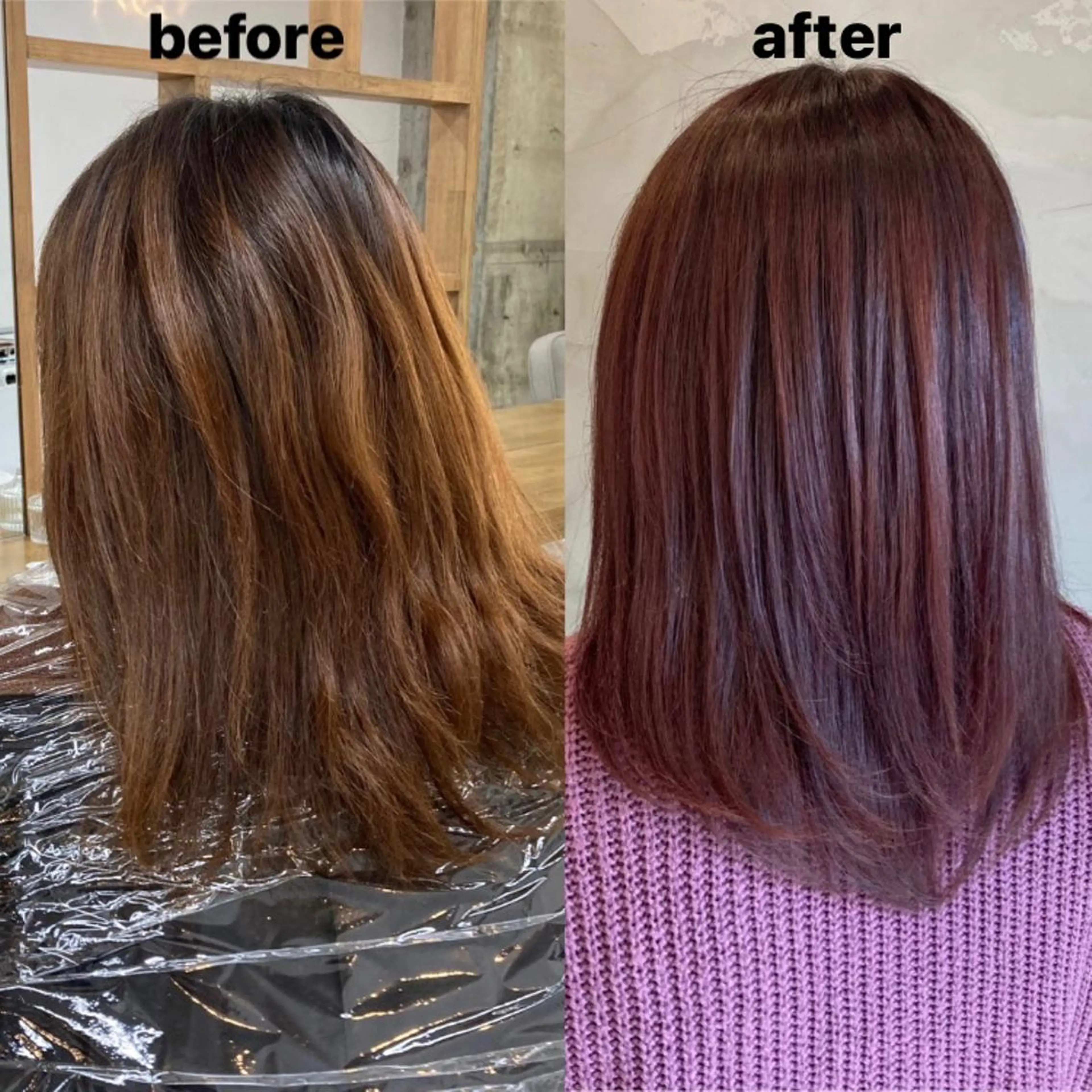 ミディアム カラー 韓国レイヤーカット★ 小林大樹のヘアスタイル