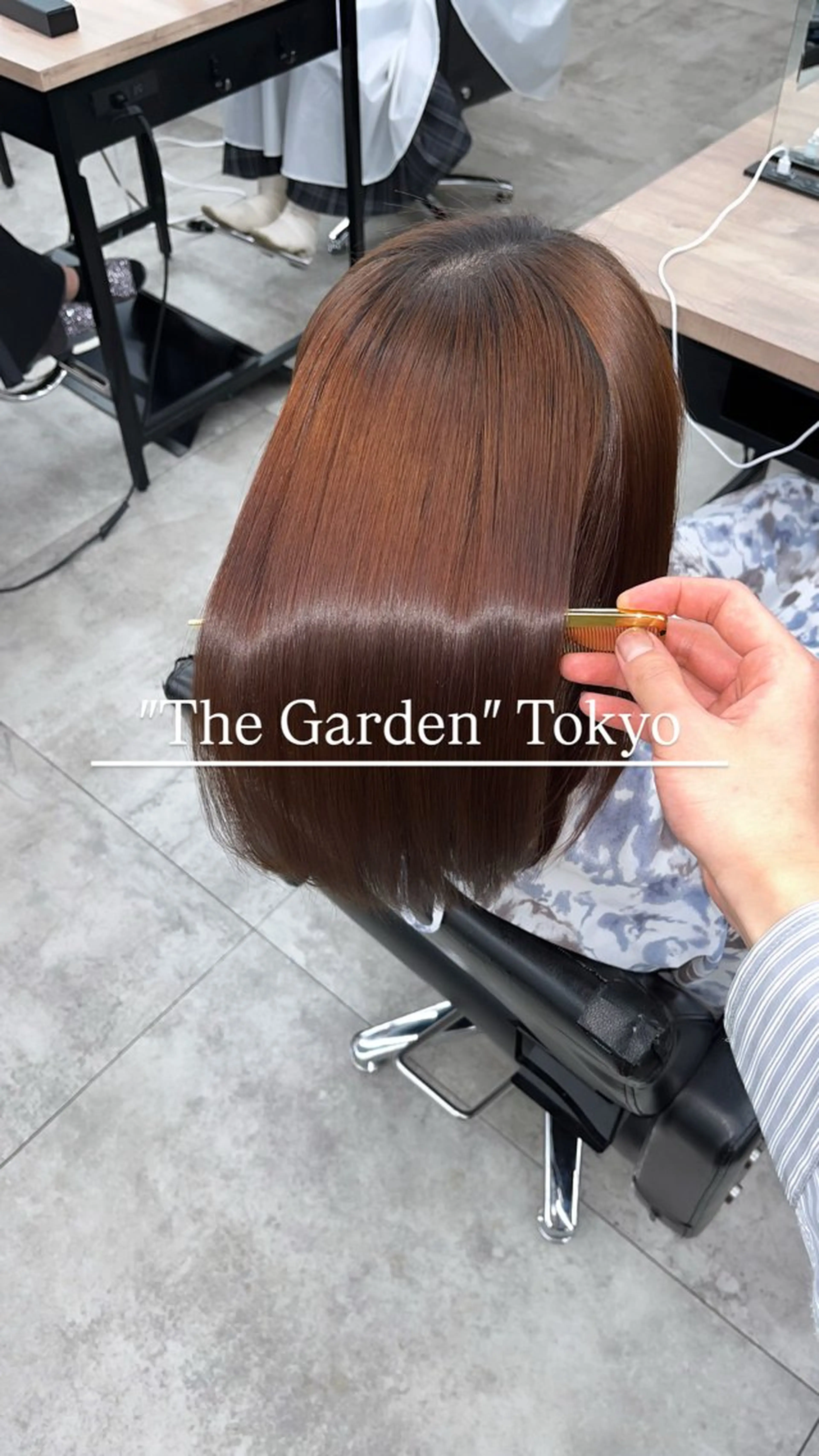 ミディアム パーマ 縮毛矯正 髪質改善/艶髪特化 /透明感✨️こうめいのヘアスタイル