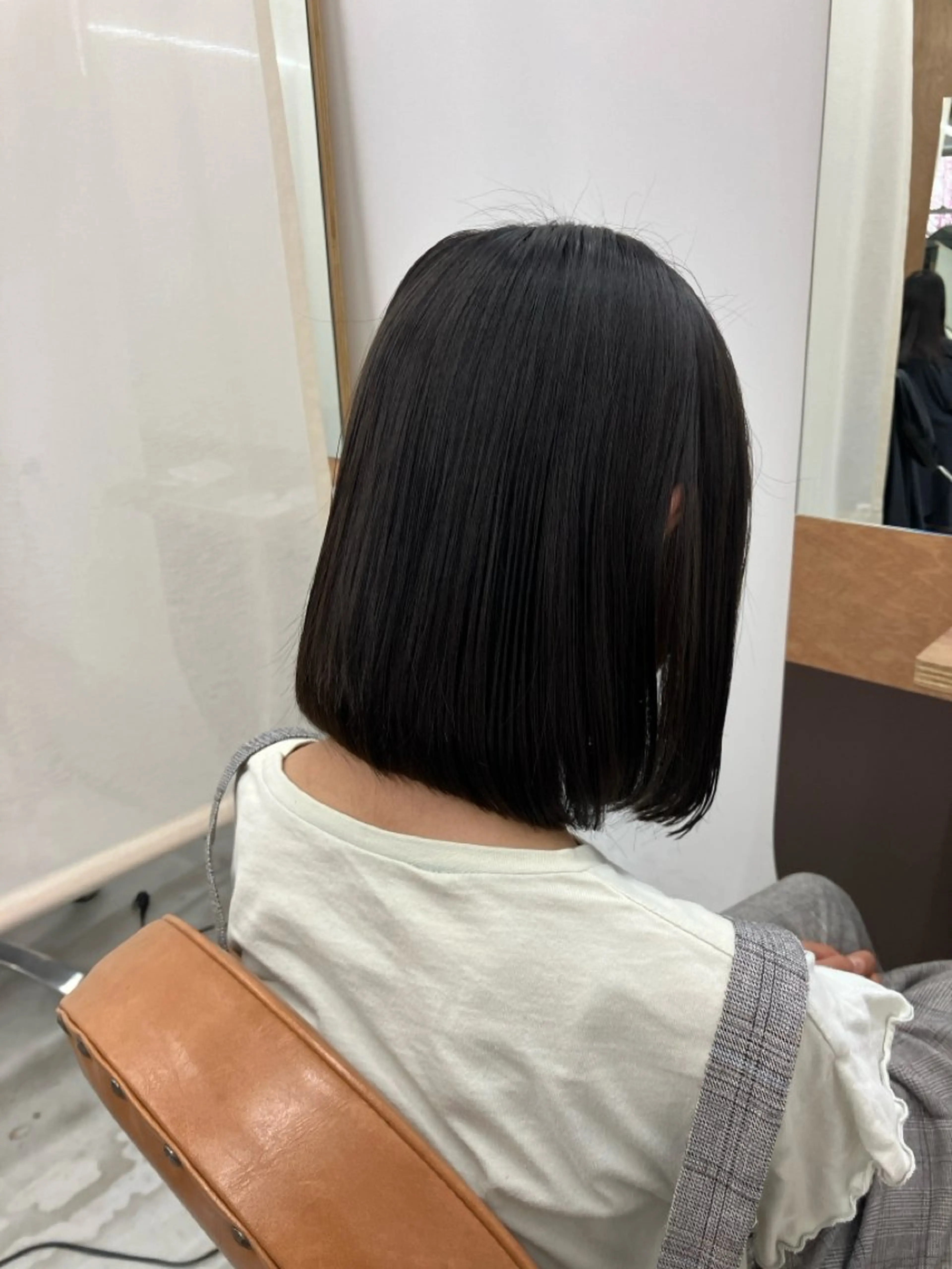 セミロング くせ毛 髪質改善 縮毛矯正 カット 縮毛矯正 トリートメント wa daのヘアスタイル