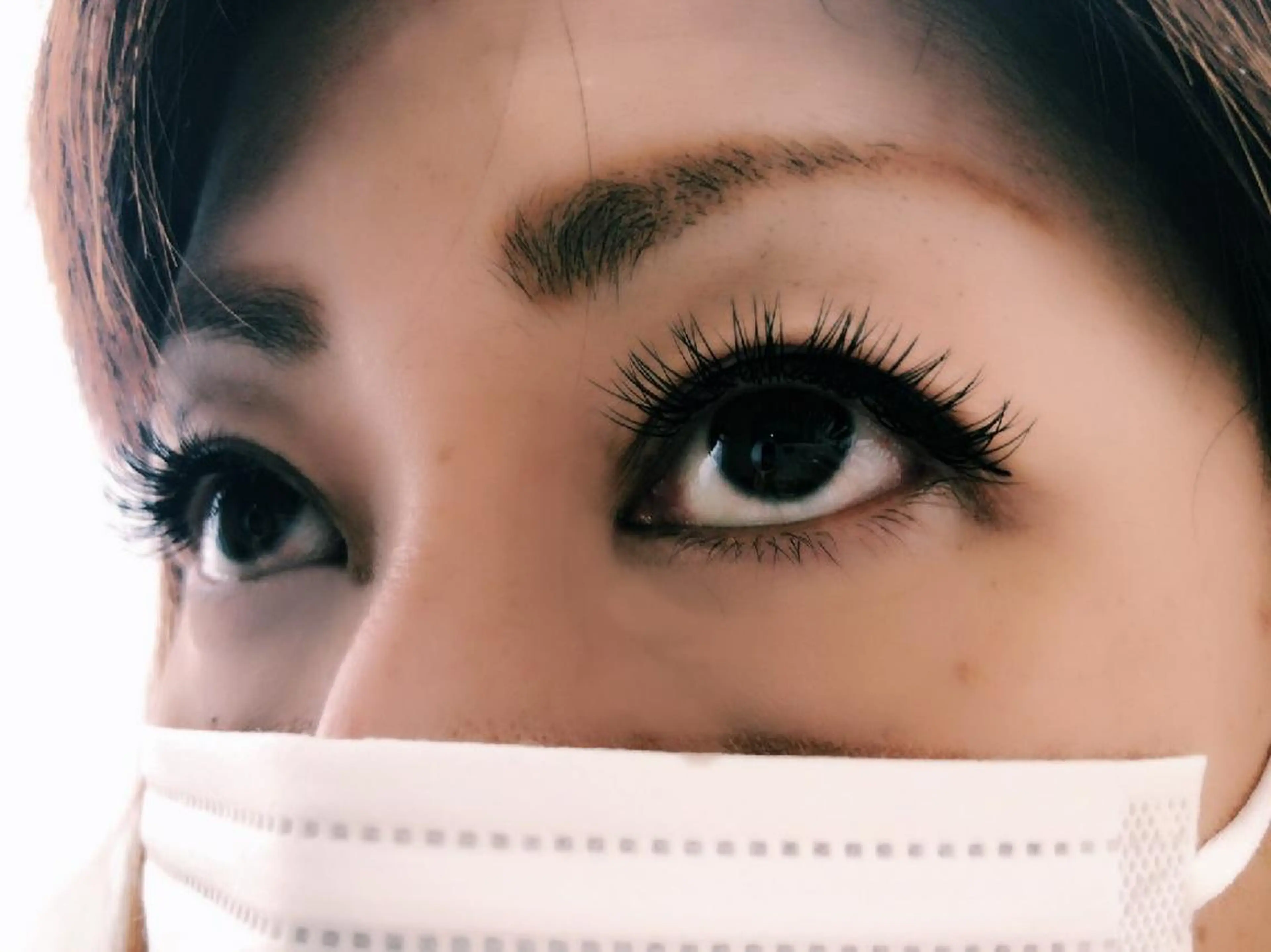 マツエク・マツパ 付け放題 フラットラッシュ ナチュラル 下まつげエクステ 一重×まつ毛パーマ 吉岡 ゆうなのマツエク・マツパデザイン