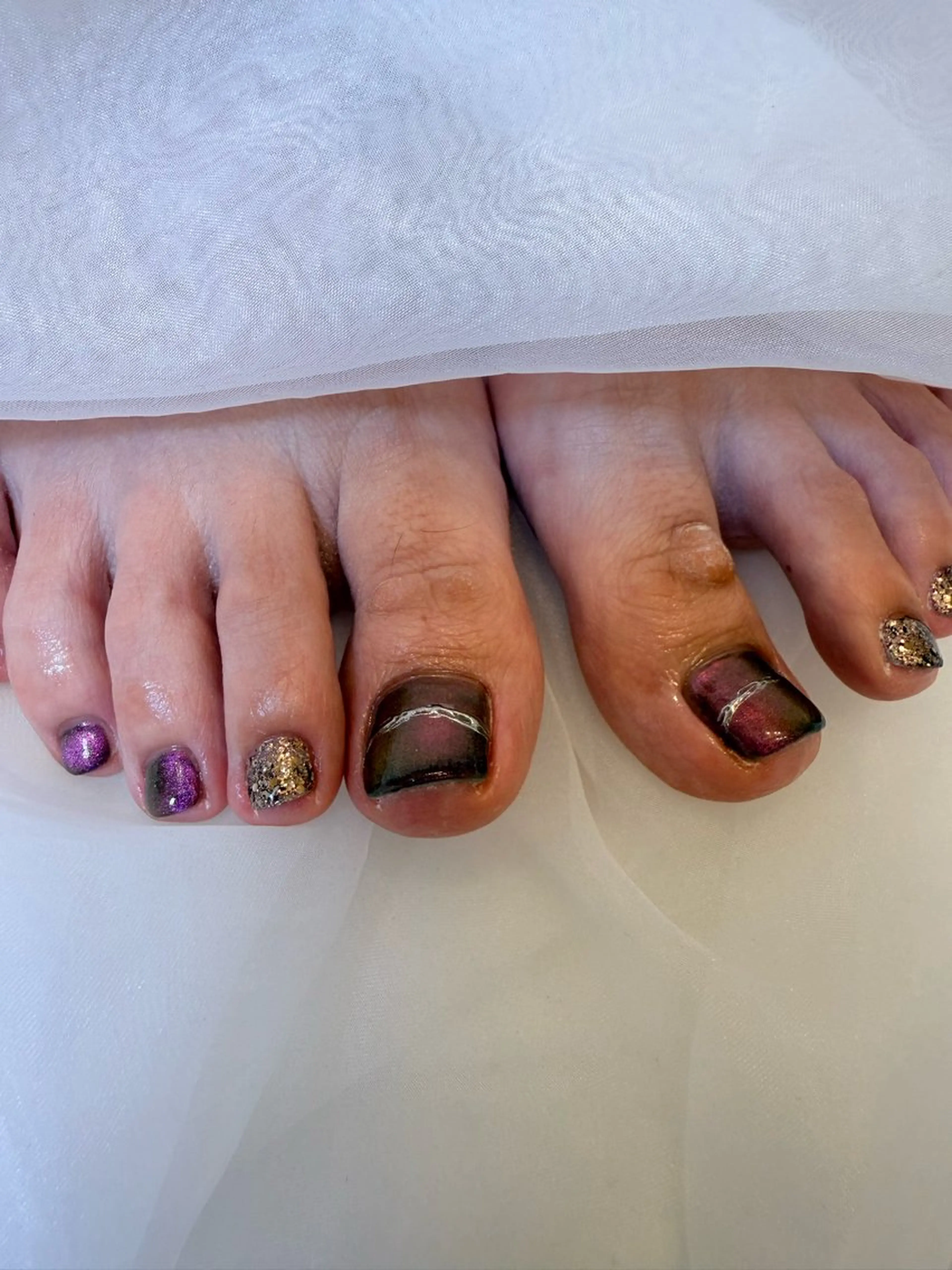 ネイル フットネイル nailsalonAxia所属・。*✧⛓️ mayu⛓️✧︎*。のネイルデザイン