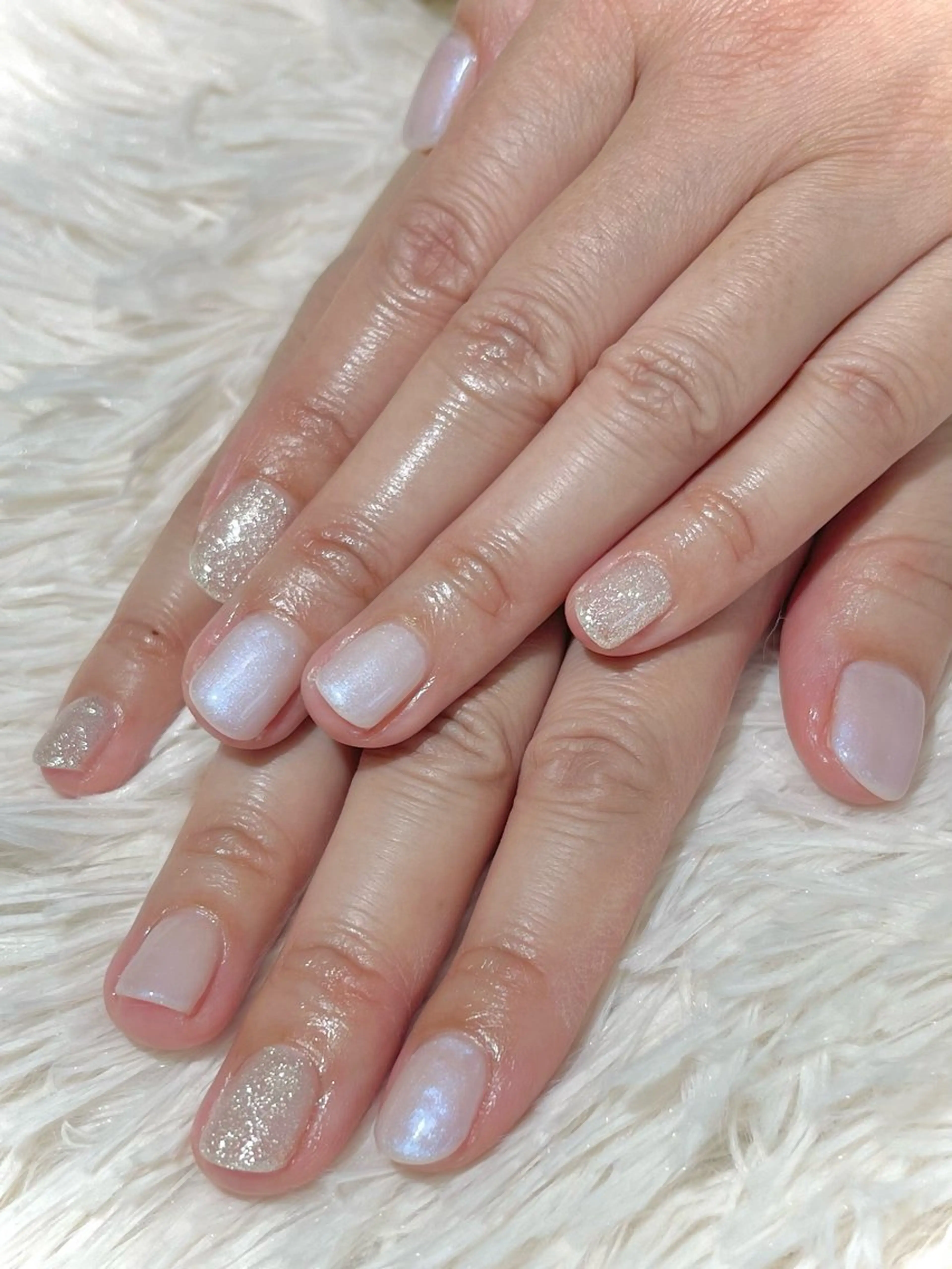 ネイル ホワイト nanairo nailのネイルデザイン