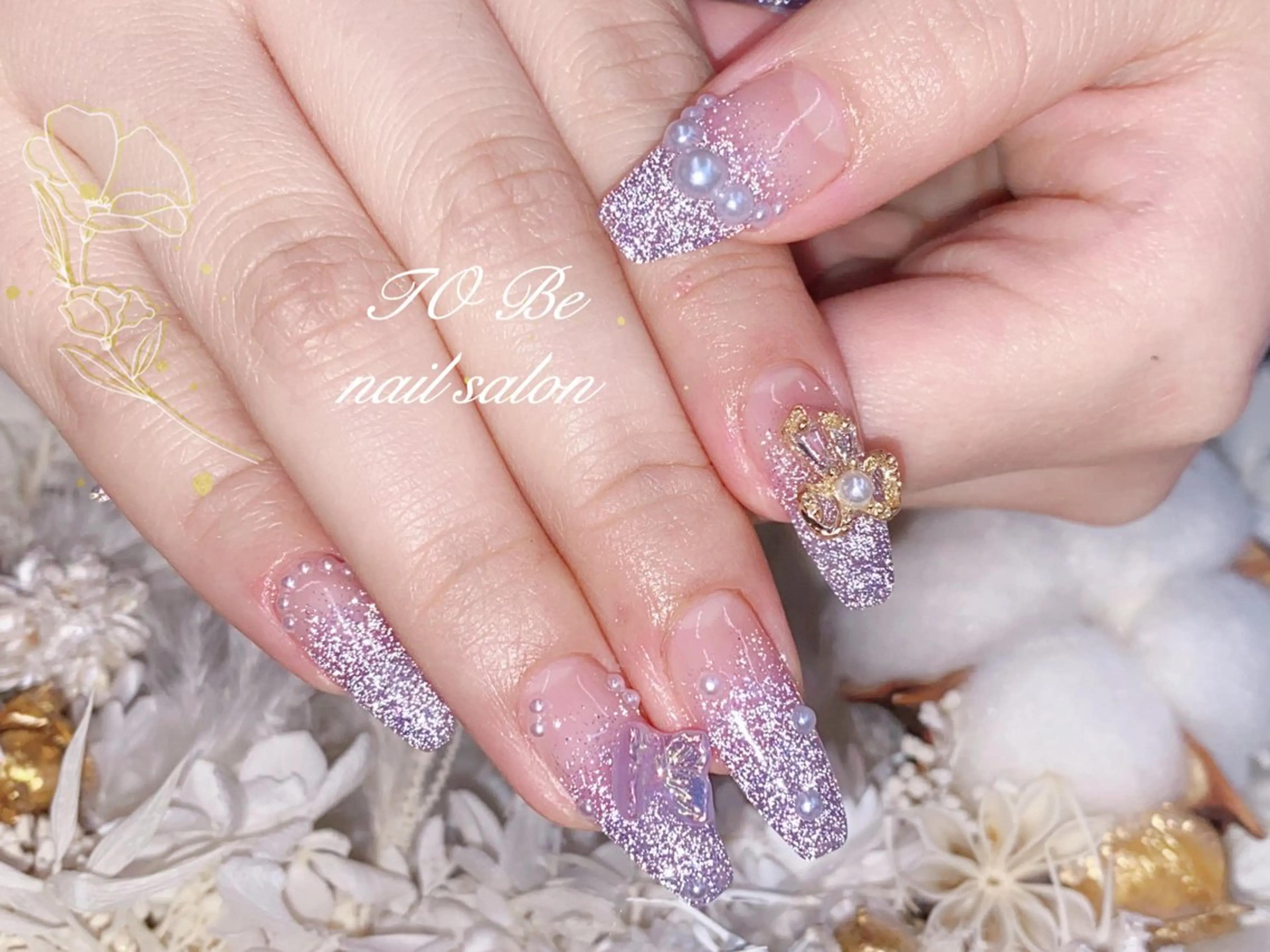 ネイル フラッシュネイル ハンドネイル Nail Salon To Be珈月のネイルデザイン