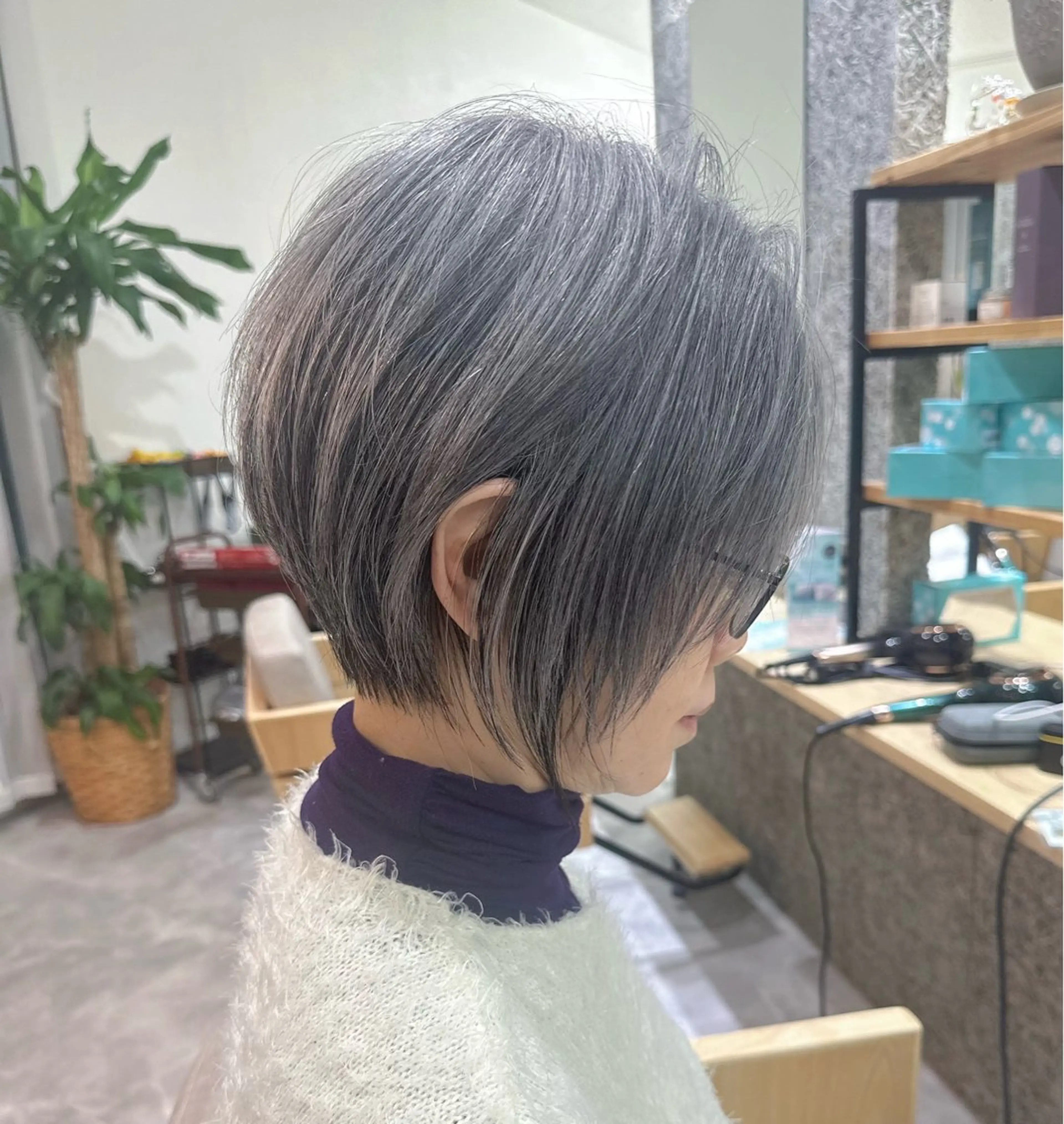 ショート ショートボブ ボブ ハイライト 髪質改善 ショートヘア 近鉄奈良ショートヘア 清水力也のヘアスタイル