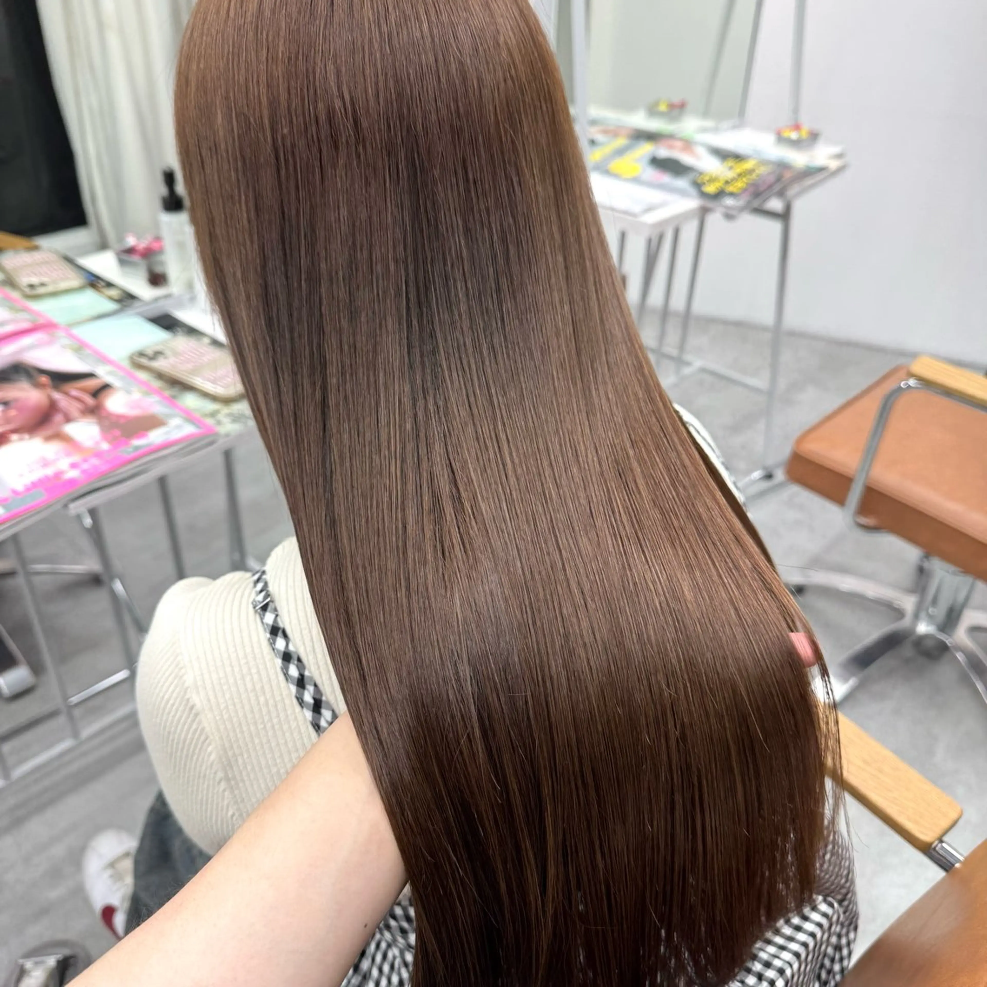 ロング カラー ヘアアレンジ ヘアカラー ブリーチなしカラー /ベージュ/安形翔のヘアスタイル