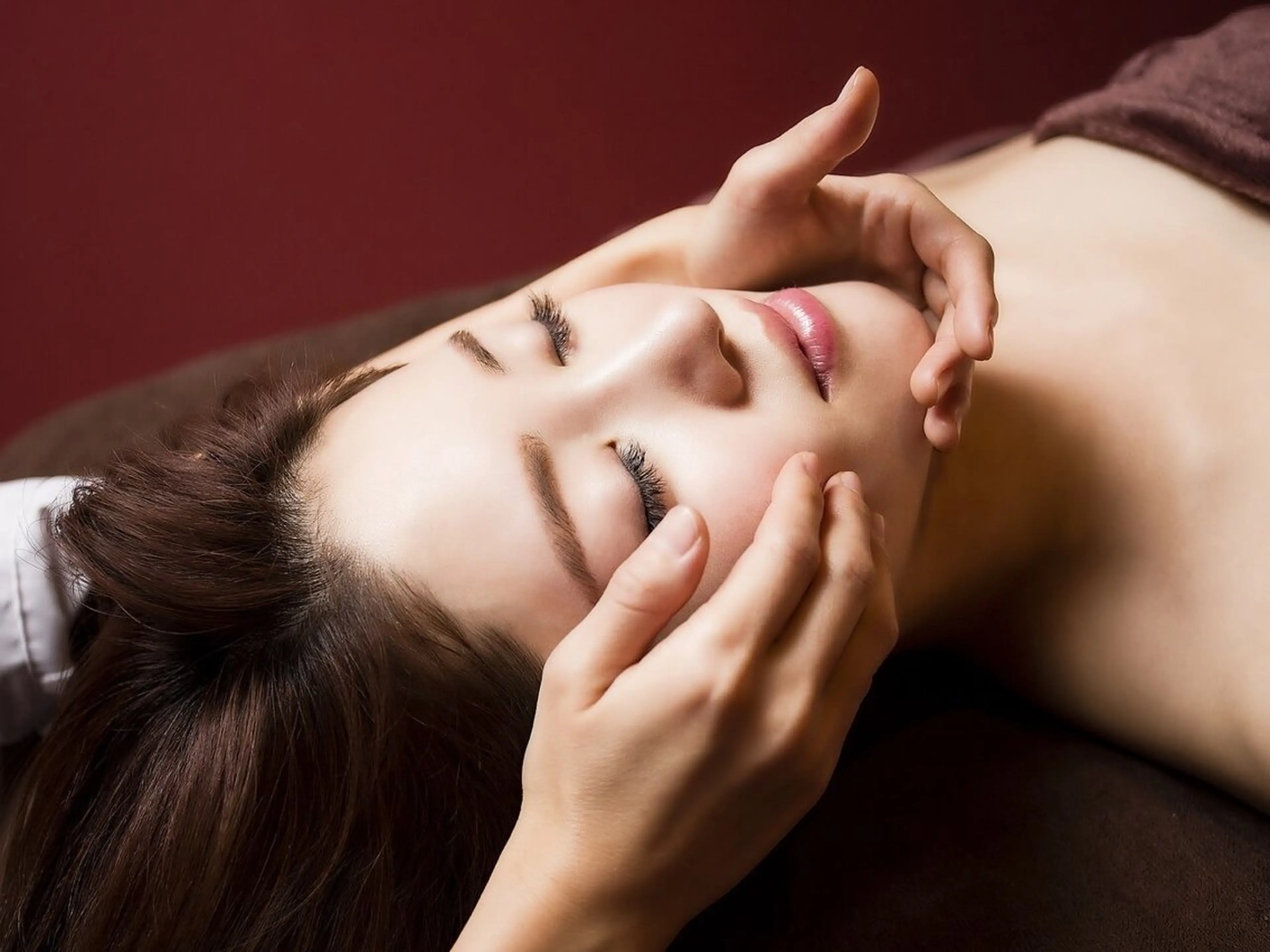 小顔コルギ＋頭蓋骨調整70分の写真