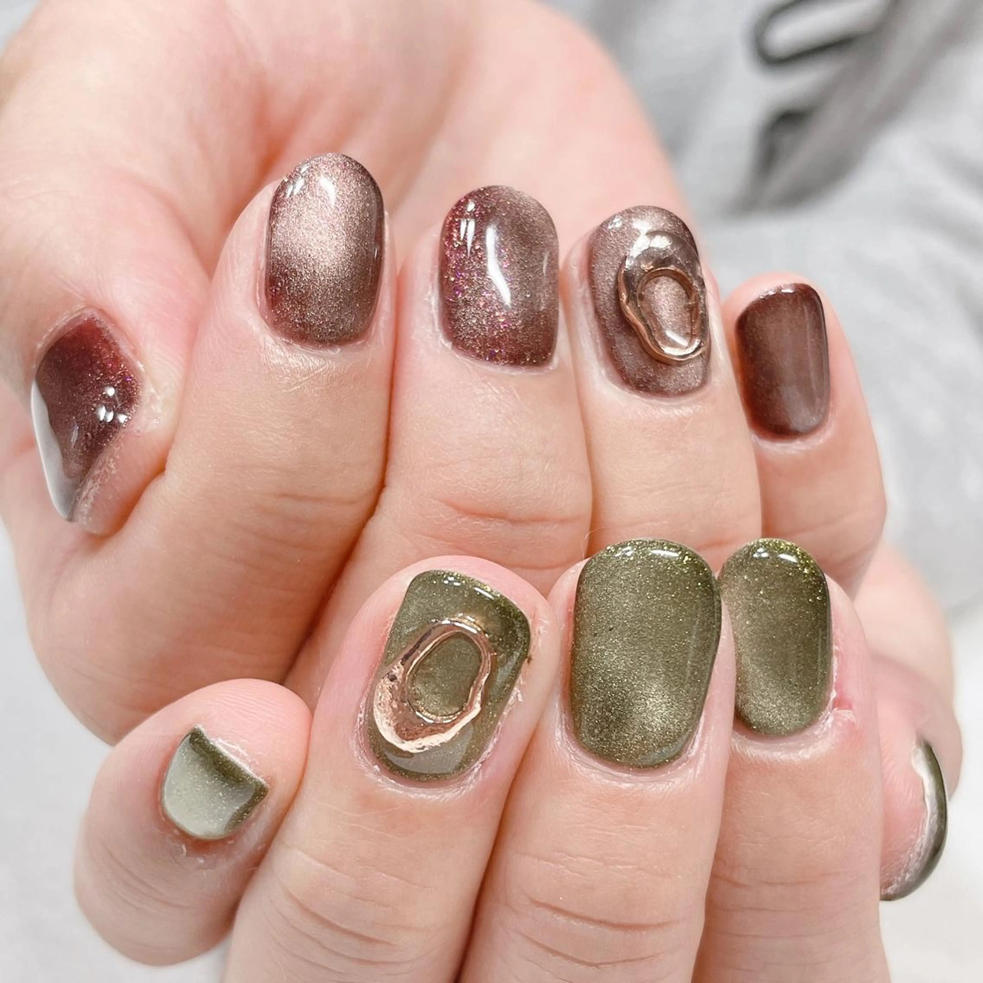 ネイル ジェルネイル シンプルネイル 東 千夏のネイルデザイン