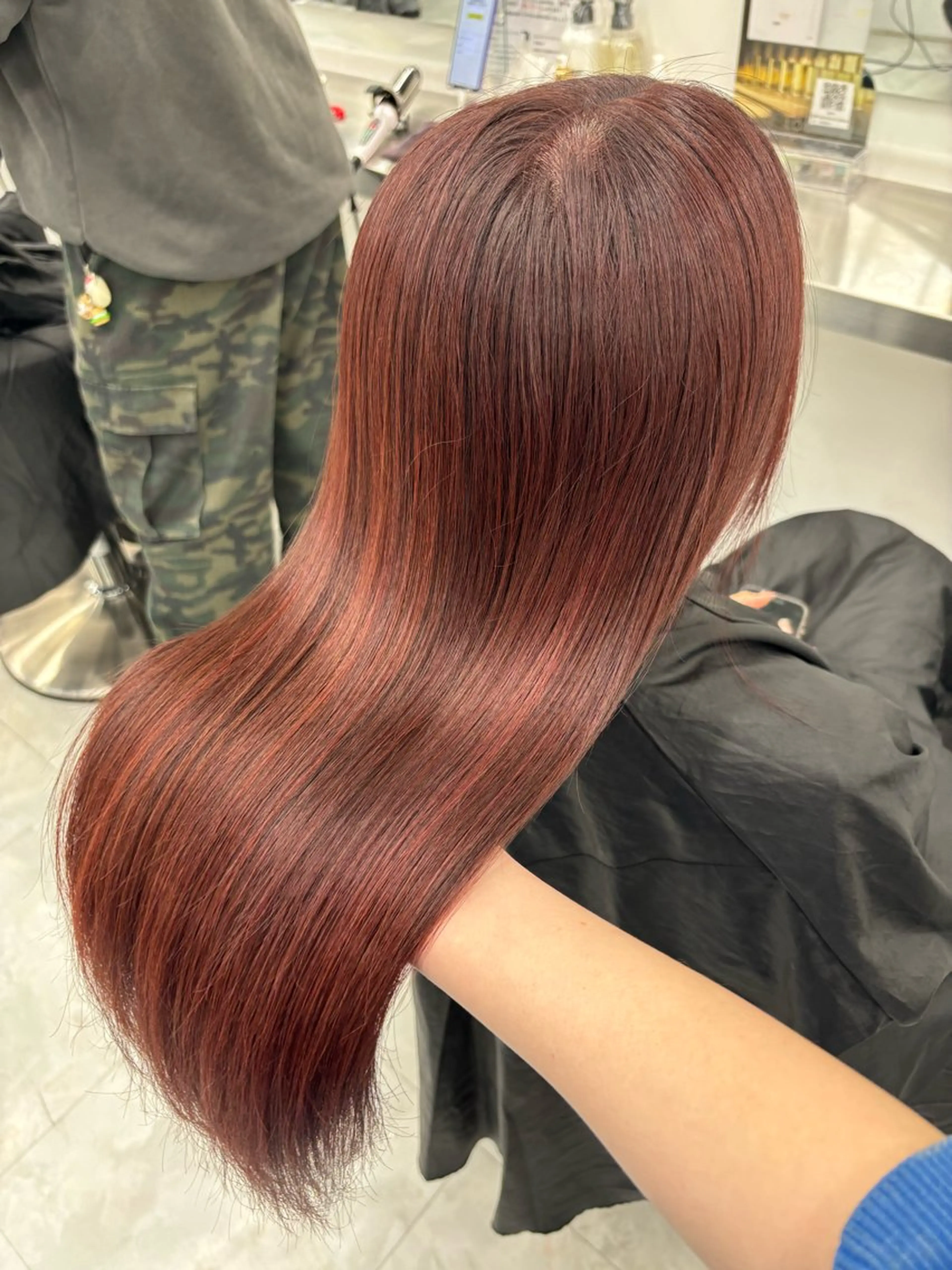 ロング ヘアカラー トリートメント Wカラー/暖色/べ ージュりく©︎🐝のヘアスタイル