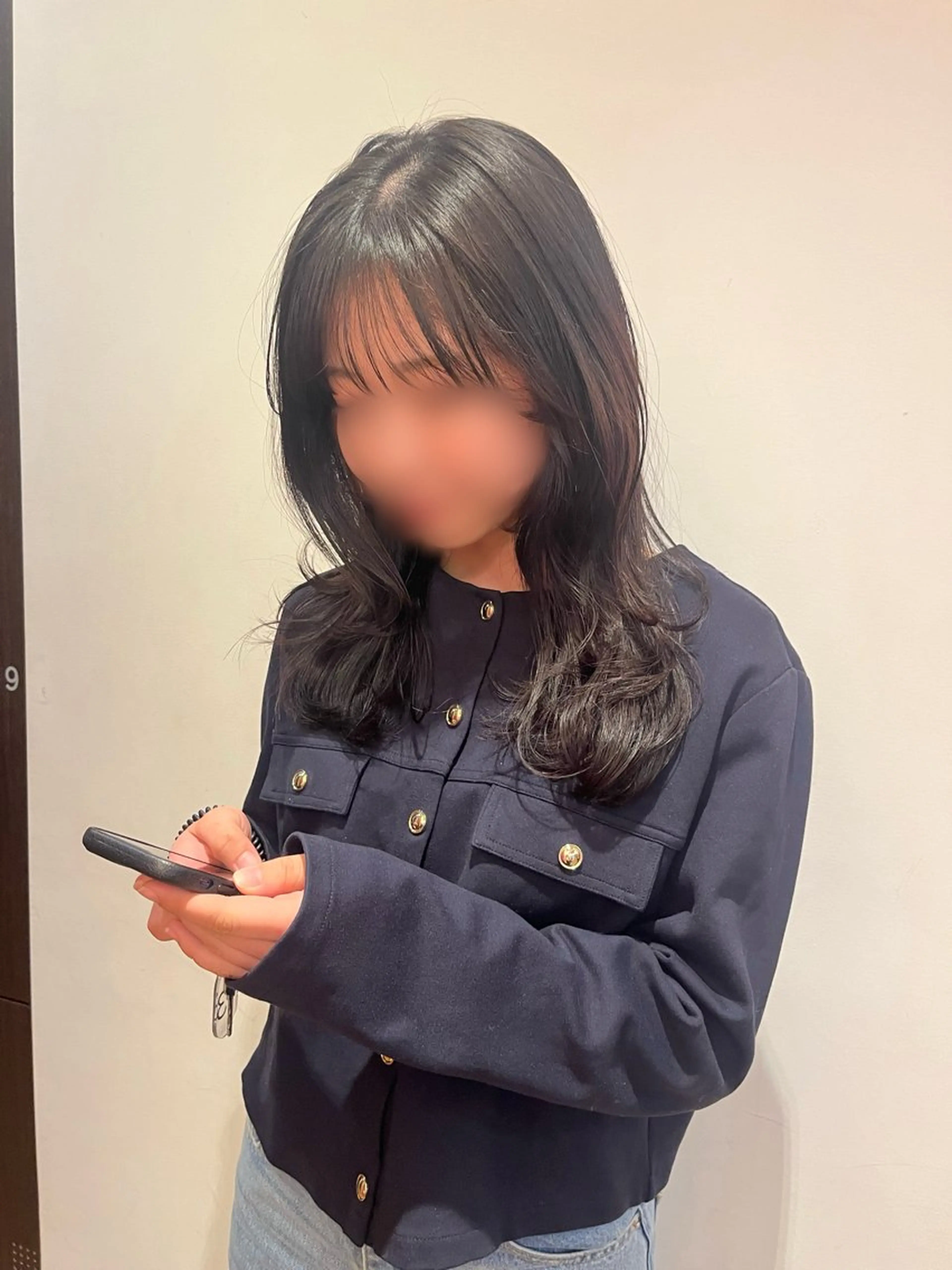 ロング 顔周りカット ハッシュカット 似合わせカット LENAHC ist アベフミナのヘアスタイル