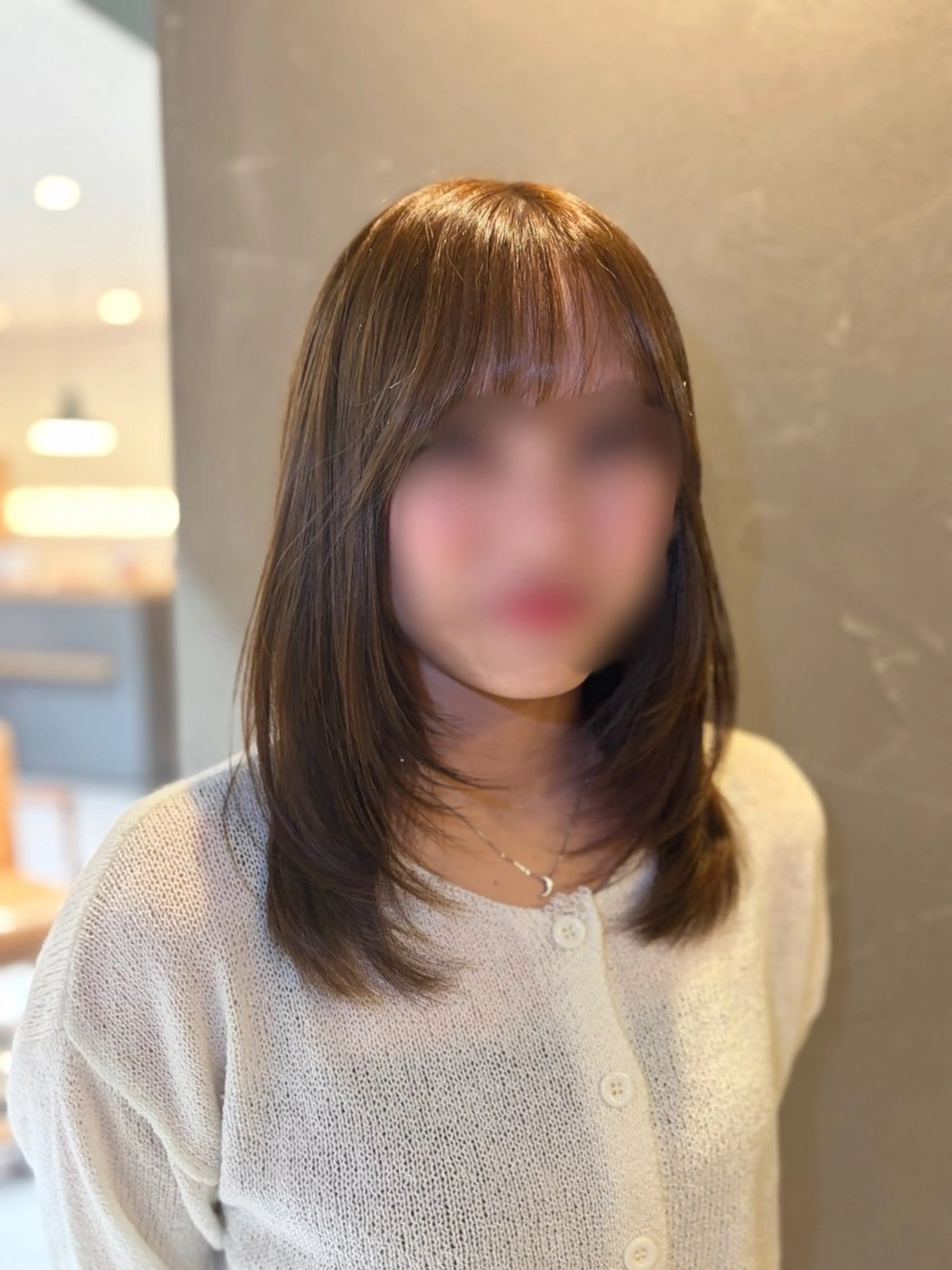 セミロング カット 岡山レイヤーカット/ 髪質改善/松島大己のヘアスタイル