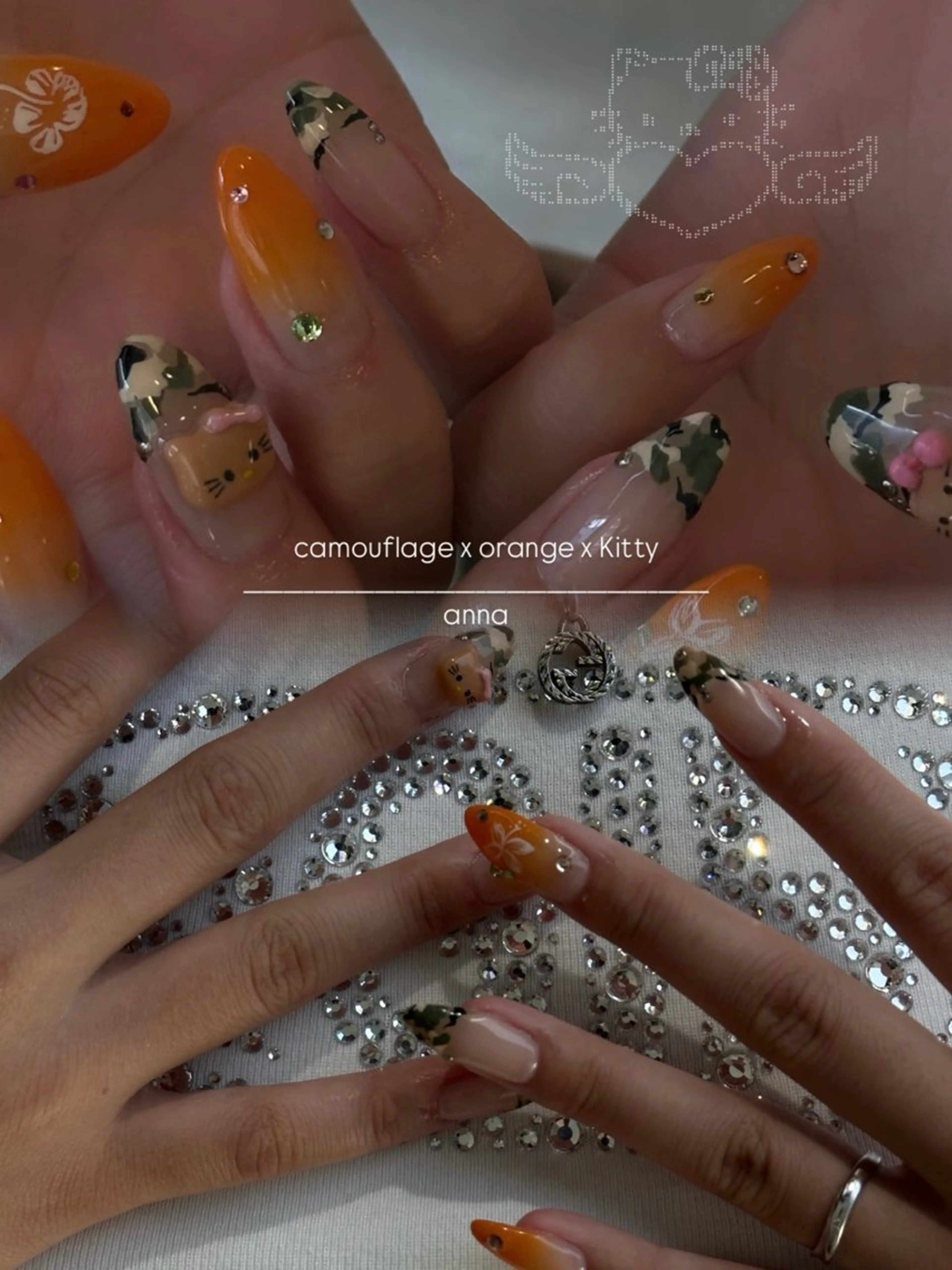 ネイル ハンドネイル GRANDE OSU Anna 🧸💛のネイルデザイン