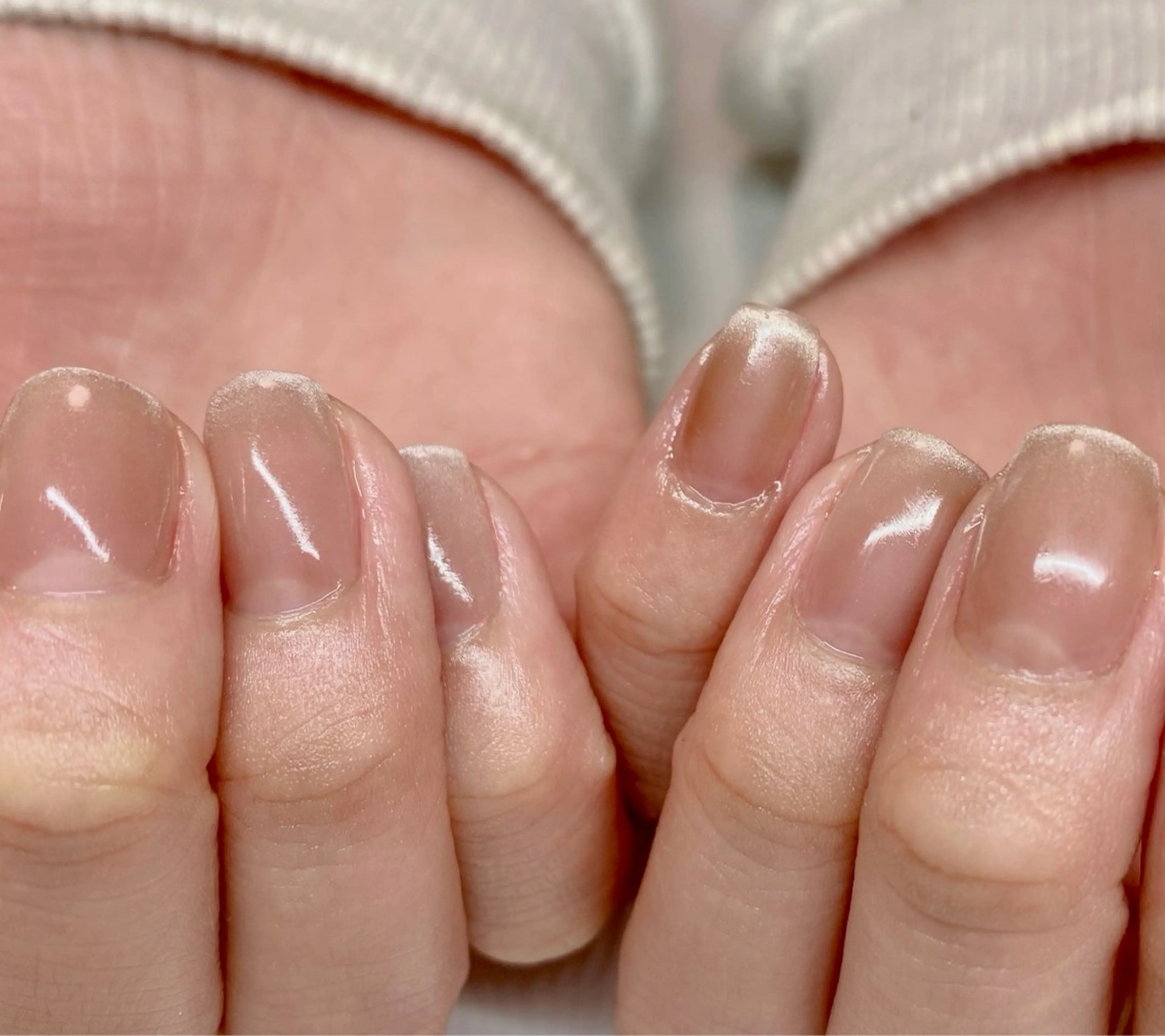 ネイル フレンチネイル マグネットネイル マグネットフレンチ オフィスネイル Nail Salon K 🧸美爪育成のネイルデザイン