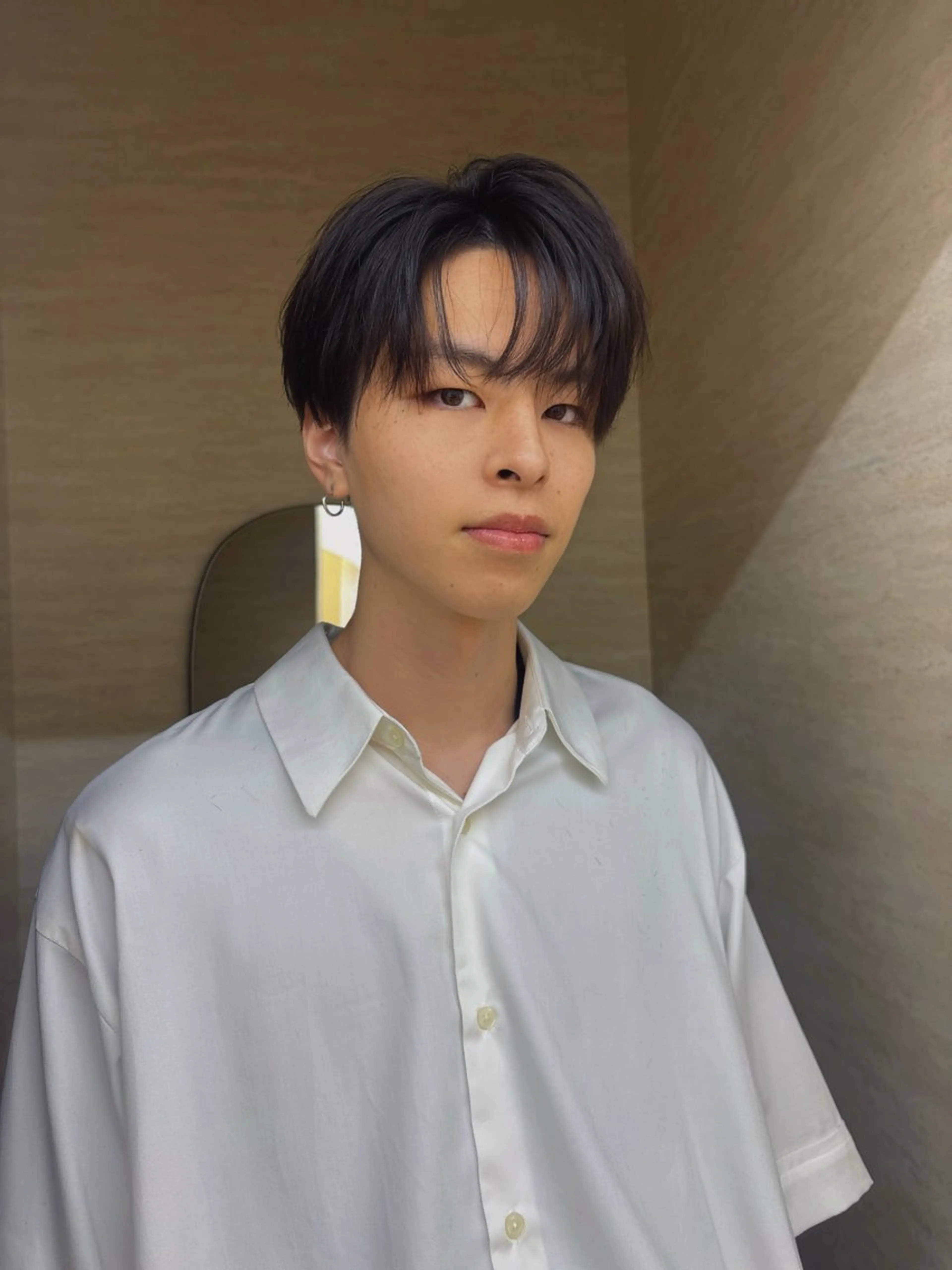 メンズ センターパート メンズ韓国風 カット ヘッドスパ レイヤーカット ♥kanaのヘアスタイル