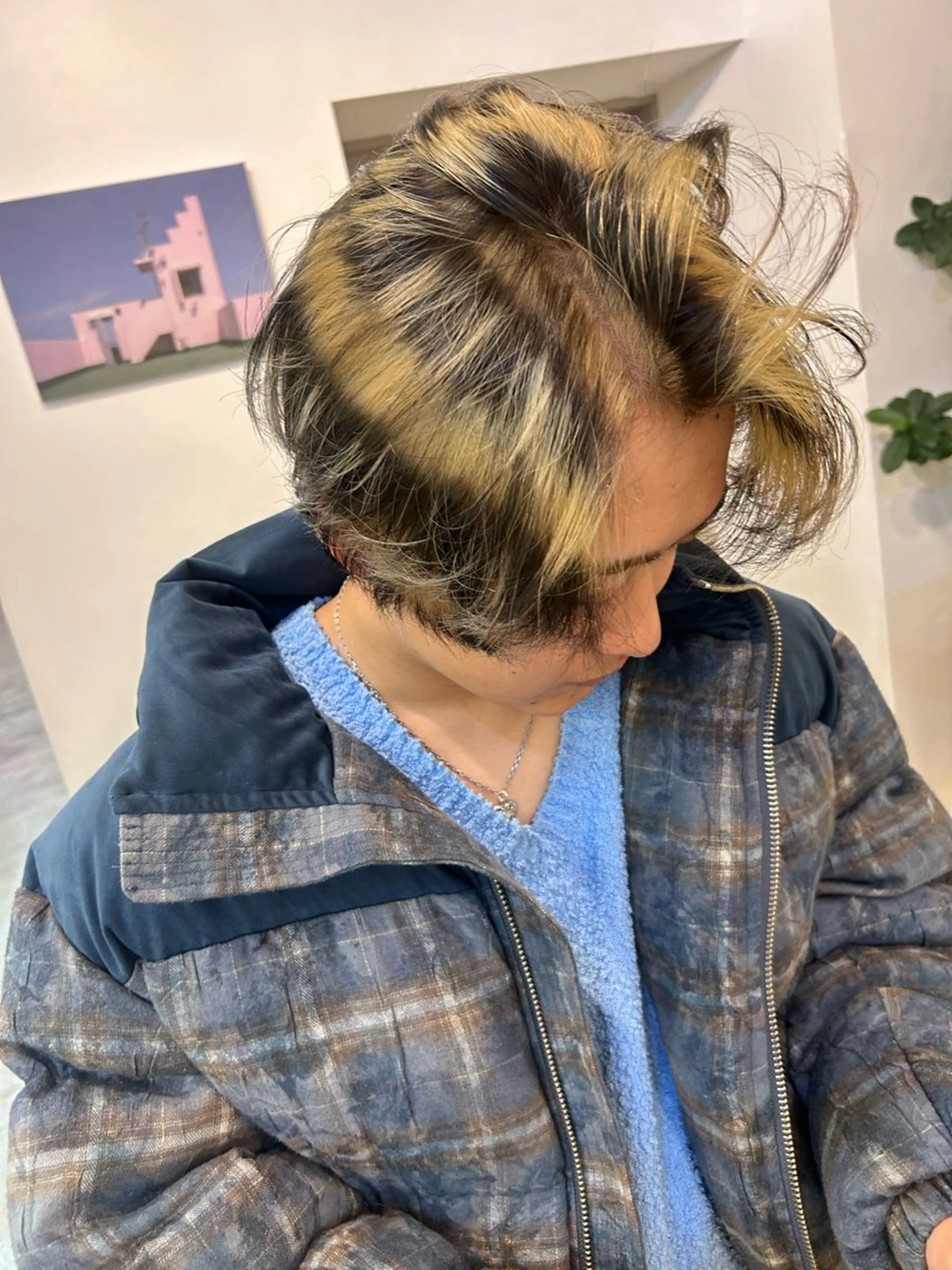 カラー メンズ 🐩🎶ルリ/ ハイトーン🍓🪩のヘアスタイル