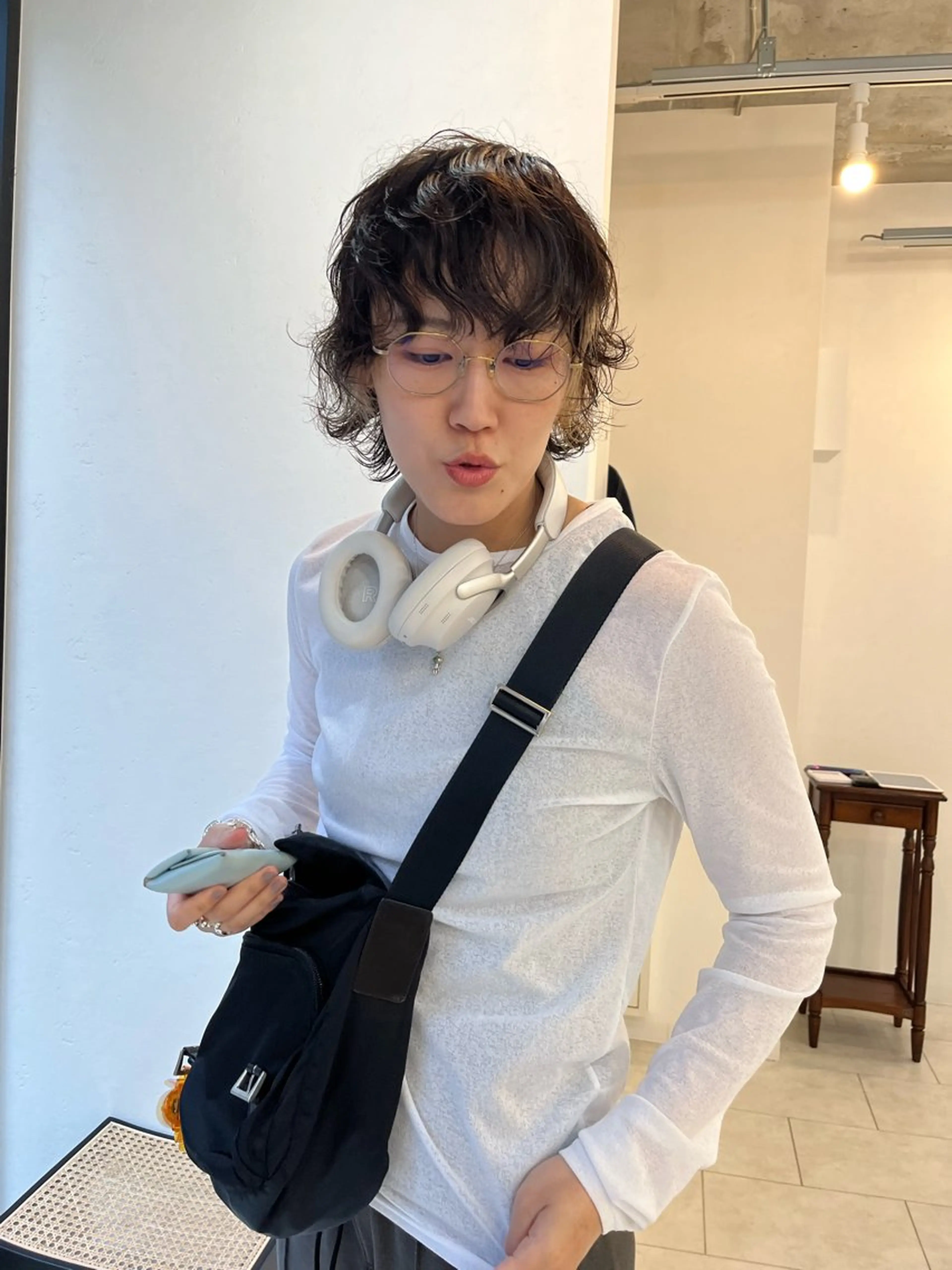 ショート パーマ カット パーマ NOUN所属・eri kinjoのヘアスタイル