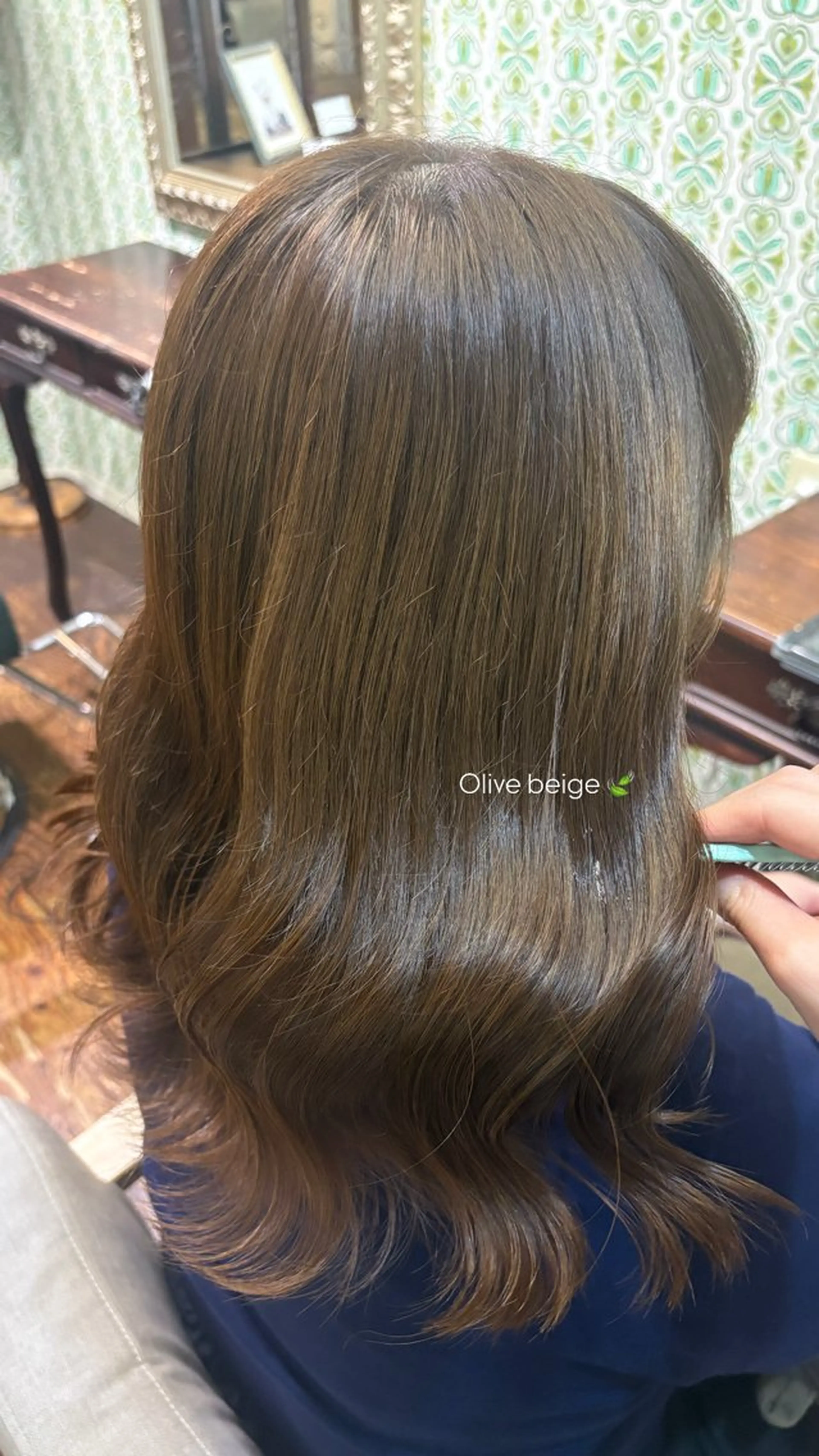 セミロング ヘアカラー トリートメント なぎさ 心斎橋美容室のヘアスタイル