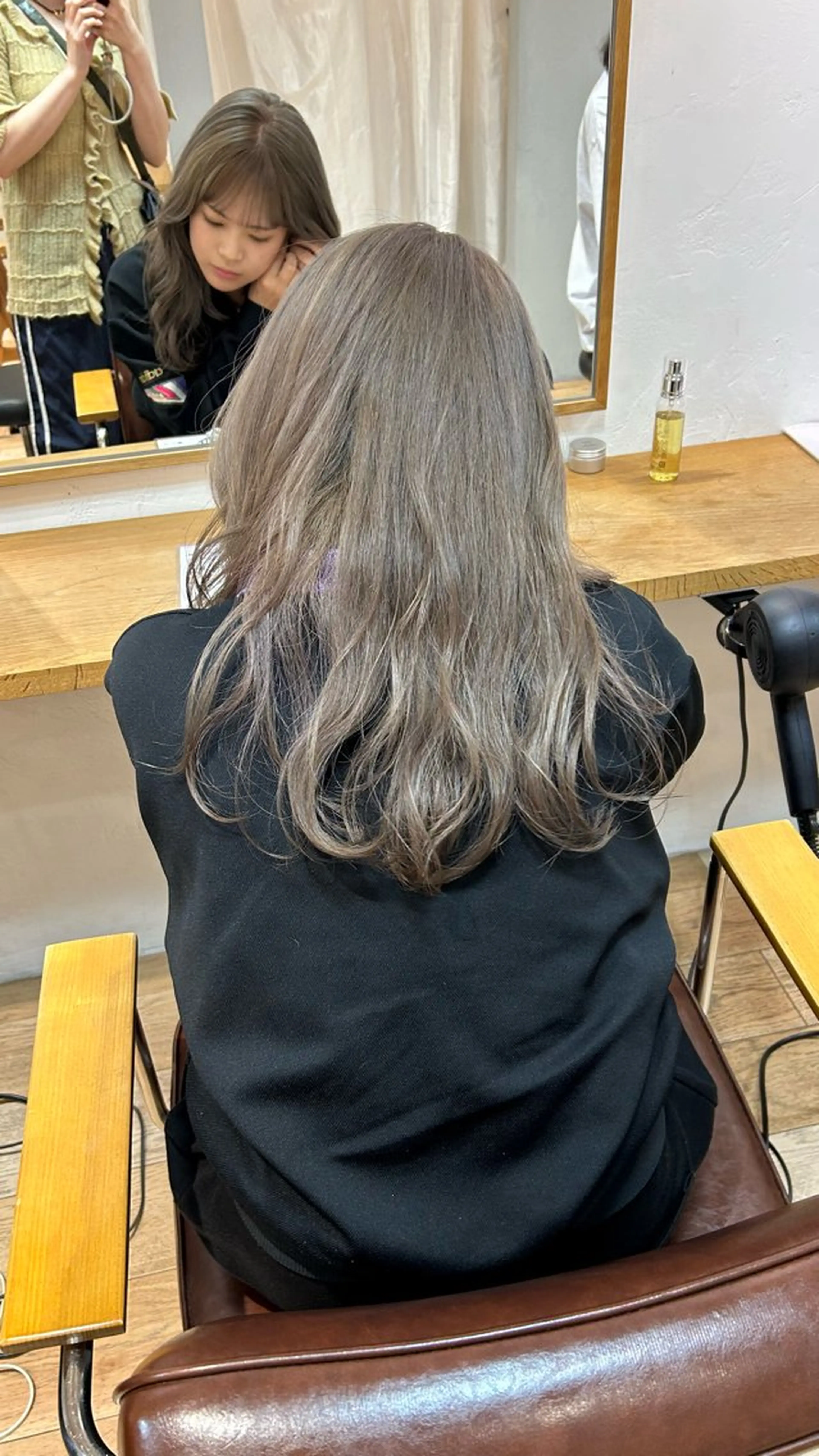 ミディアム カラー ヘアカラー トリートメント じゅわっと暖色カラー 🍊Moemiのヘアスタイル