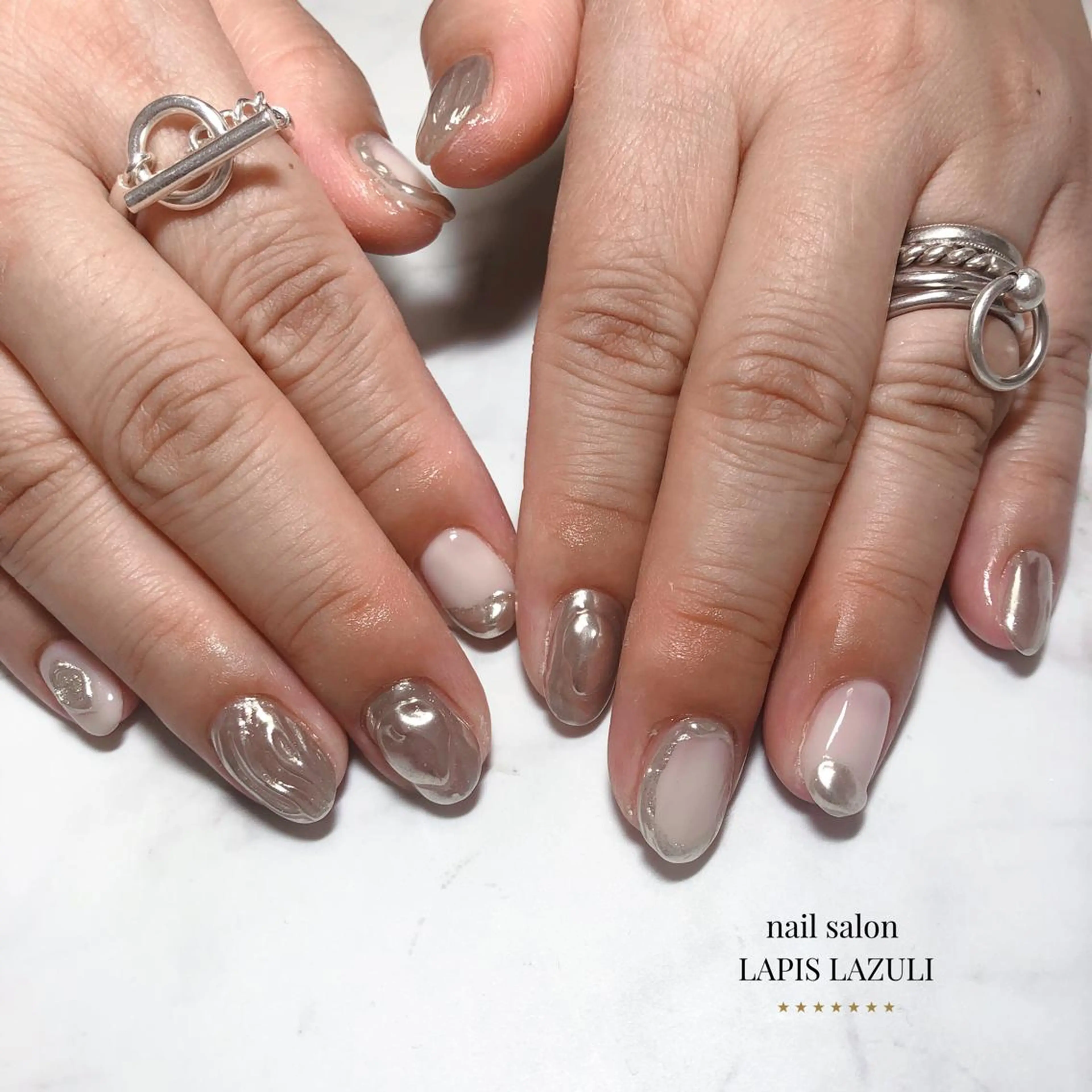 ネイル nail salon ラピスラズリのネイルデザイン