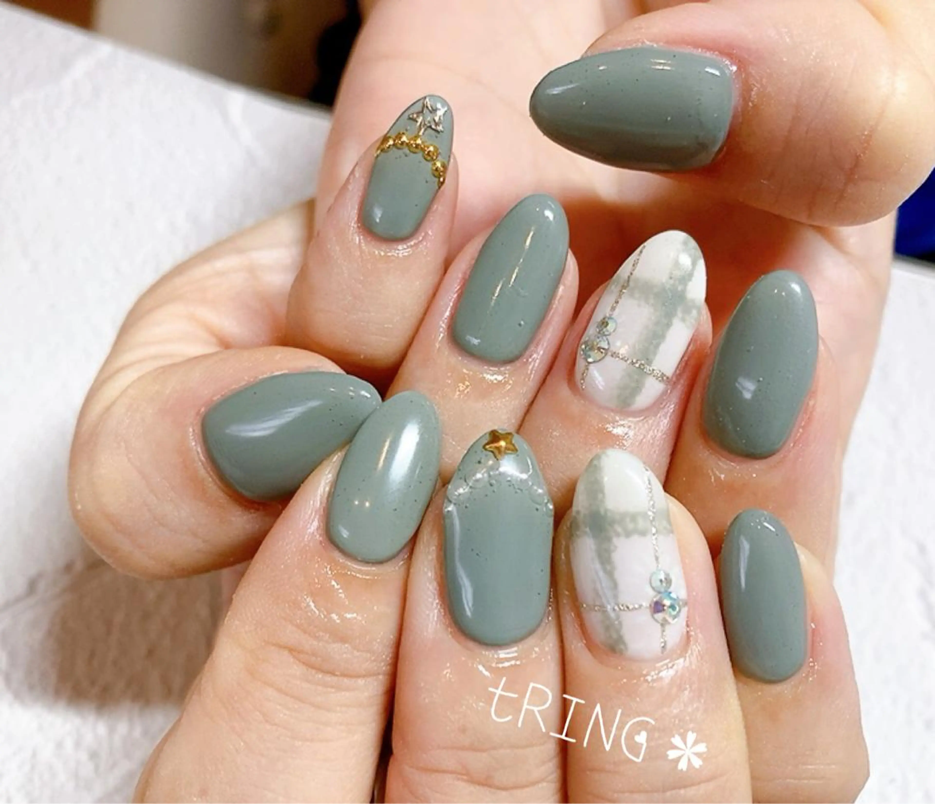 ネイル ハンドネイル tRING＊ しいの木台のネイルデザイン