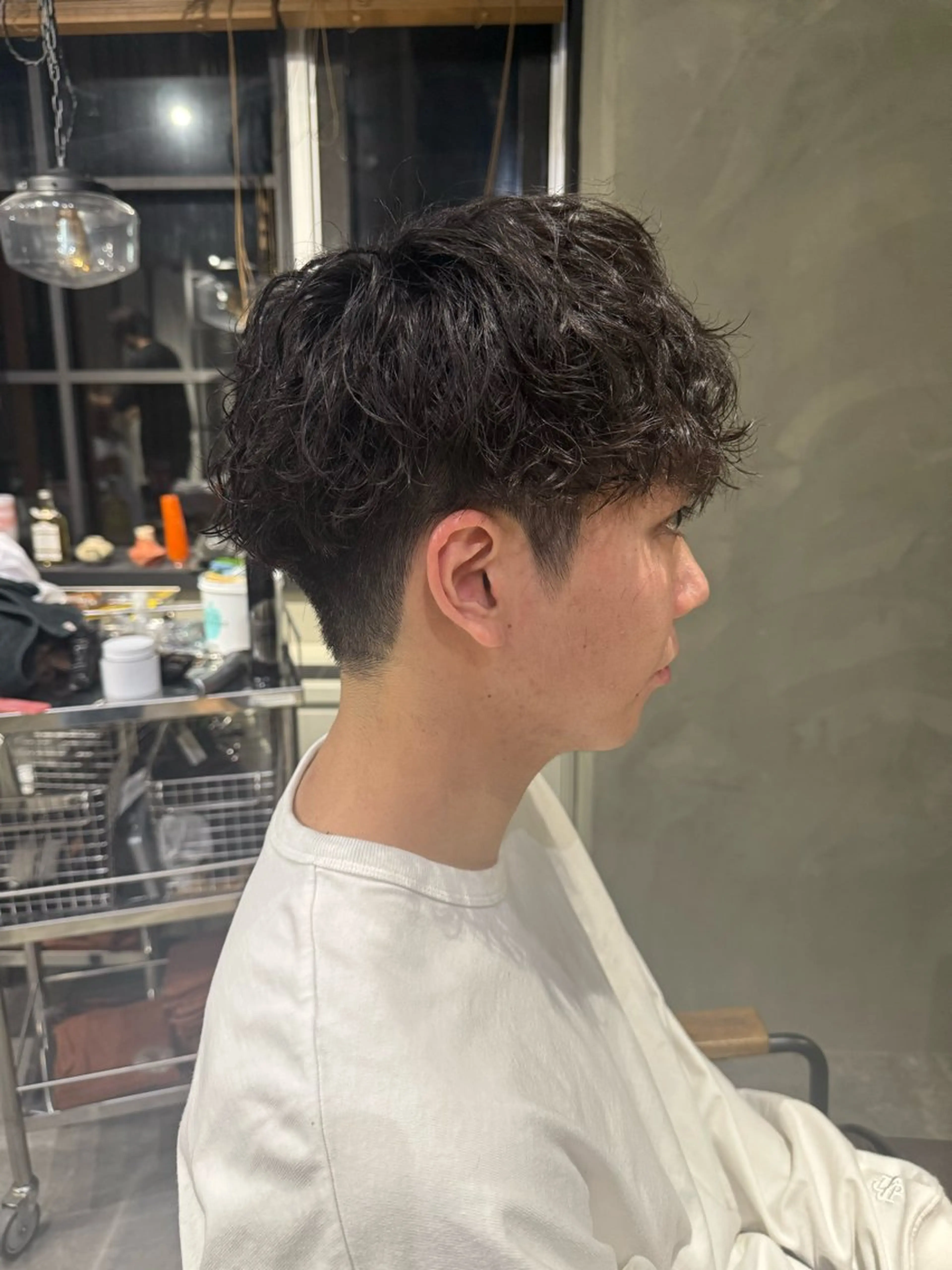 パーマ メンズ メンズパーマ スパイラルパーマ カット パーマ LeAng所属・佐伯 桃のヘアスタイル