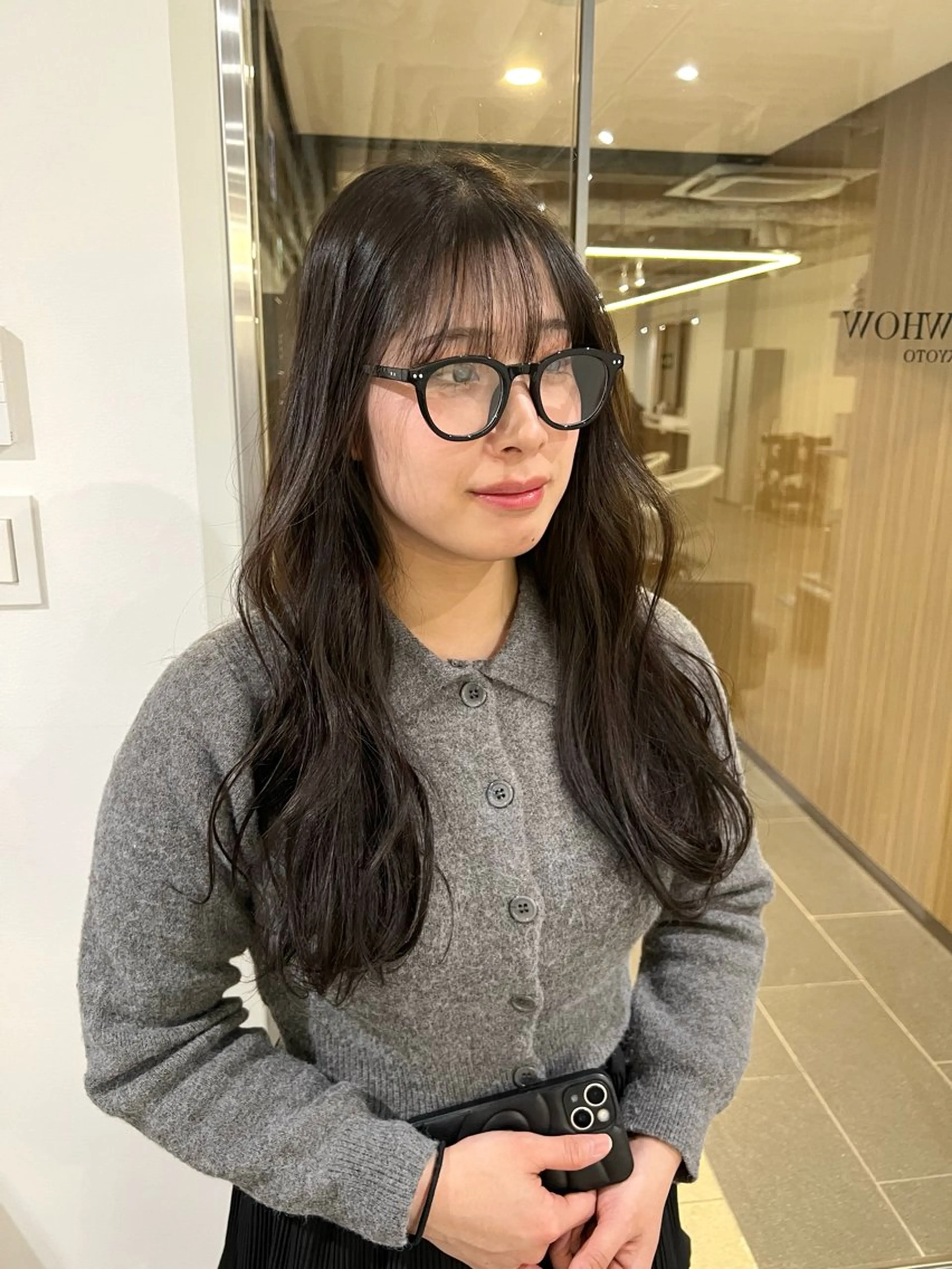 ロング カラー 透明感カラー グレージュ カット パーマ ✨メンズ/パーマ/ 三宅 昌太✨のヘアスタイル