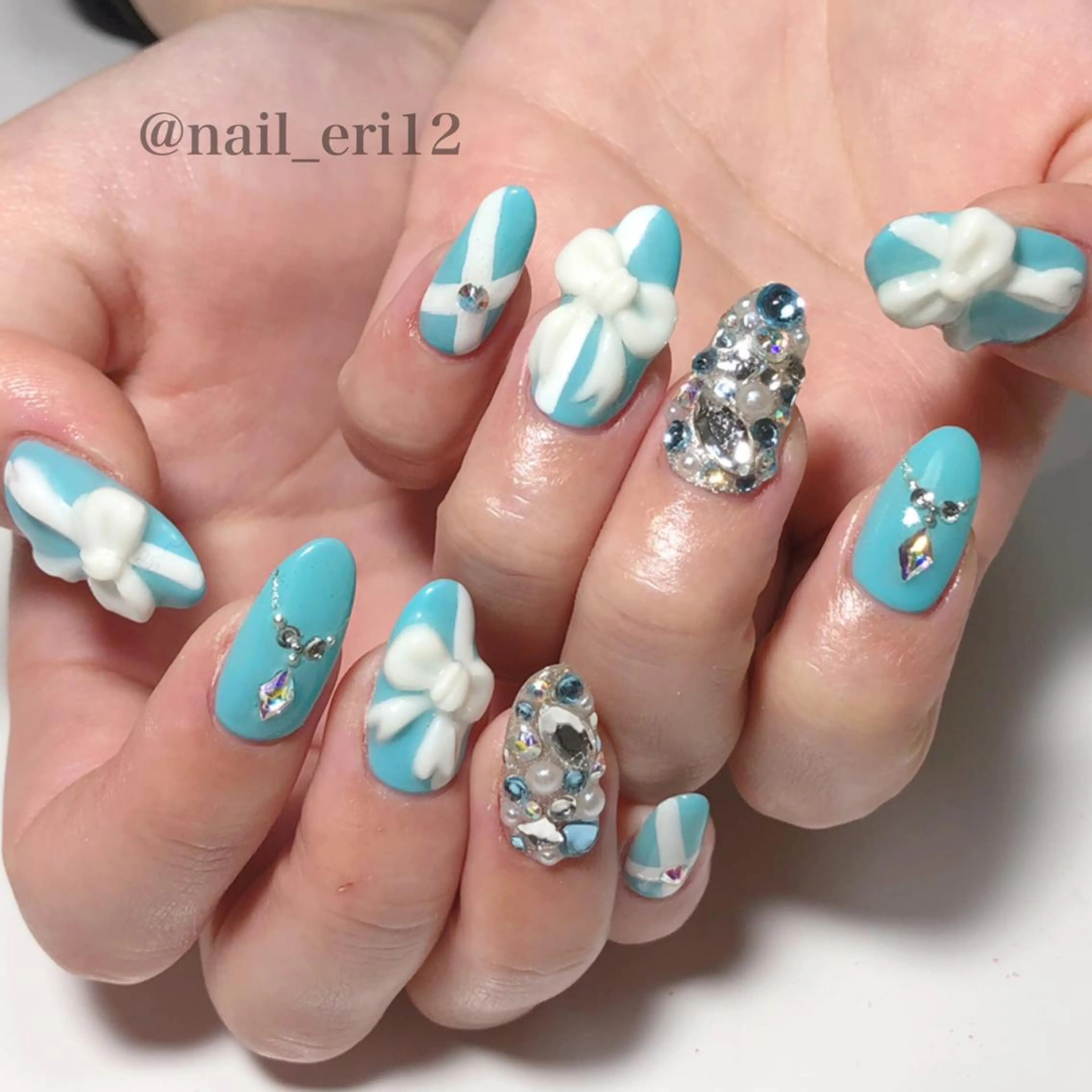 セミロング ネイル nail salon &e eriのネイルデザイン