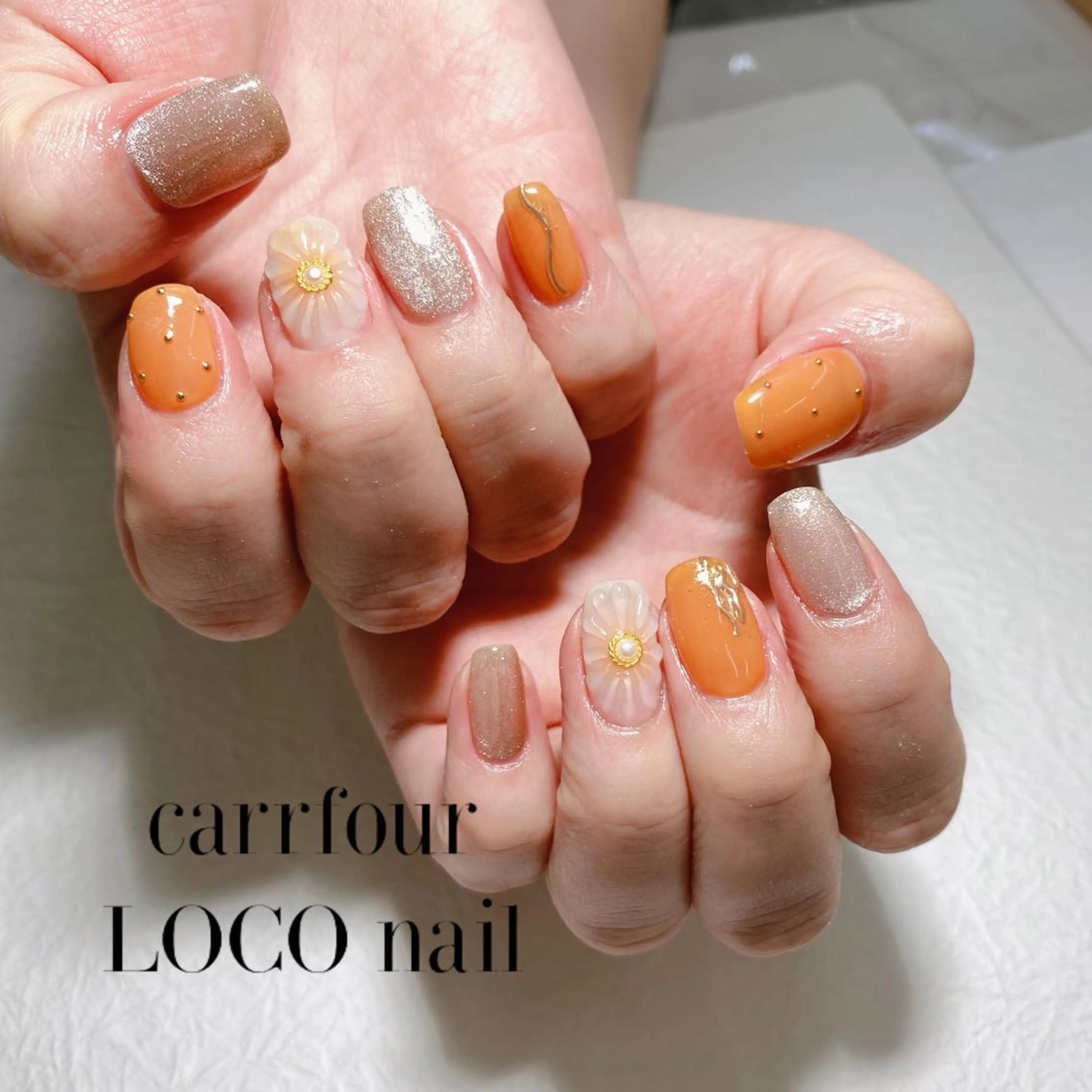 ネイル フラワーネイル 中村 麻衣のネイルデザイン