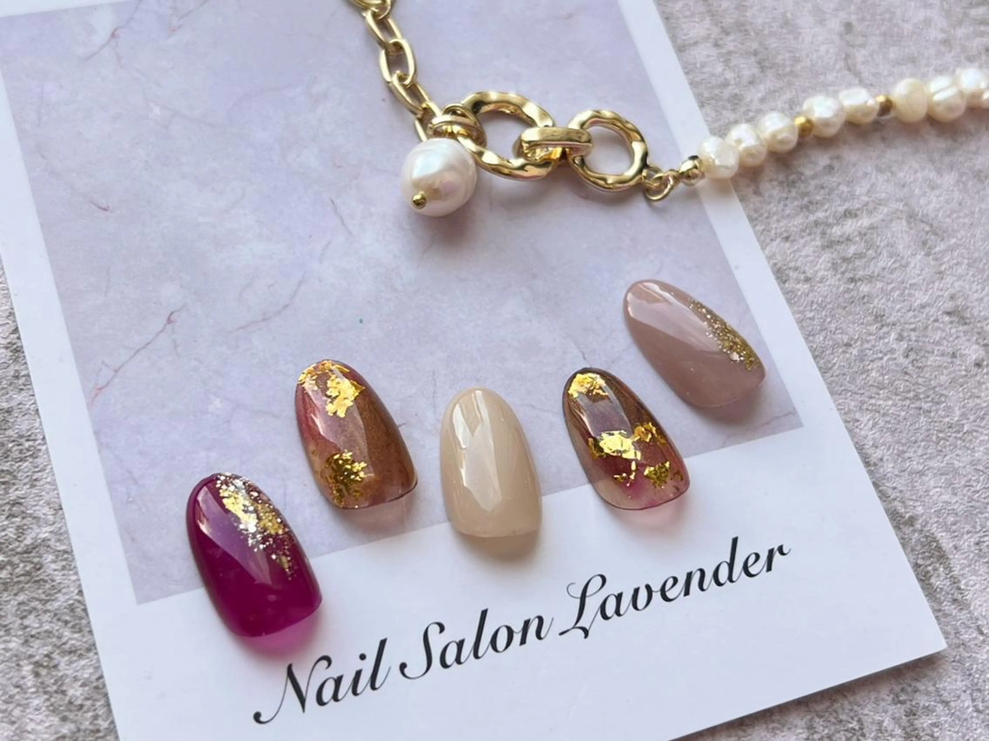 ネイル 佐藤 ニーナ★ラベンダーのネイルデザイン