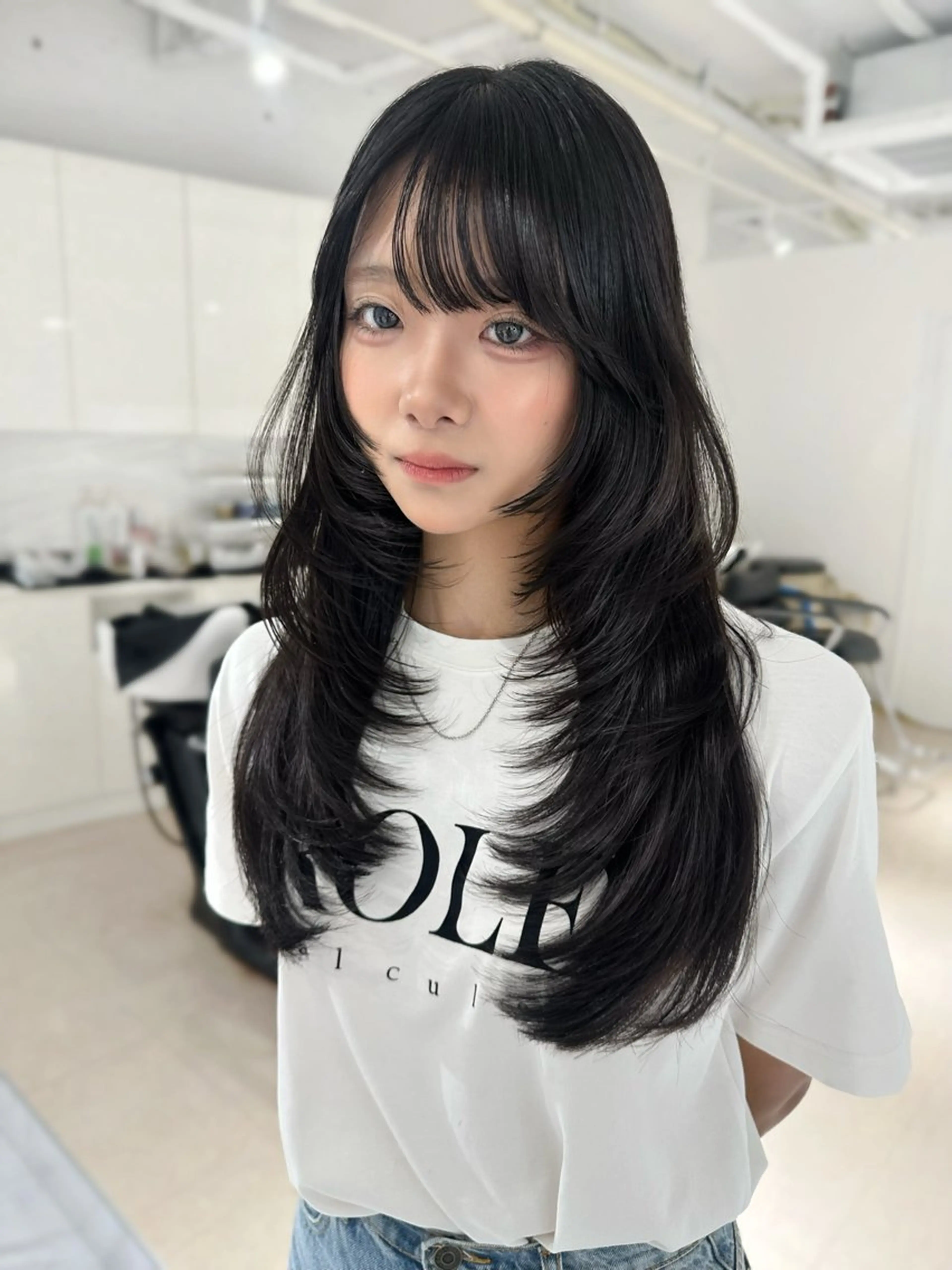 ロング カラー 上野/韓国hair 🤍MOEKA🤍のヘアスタイル