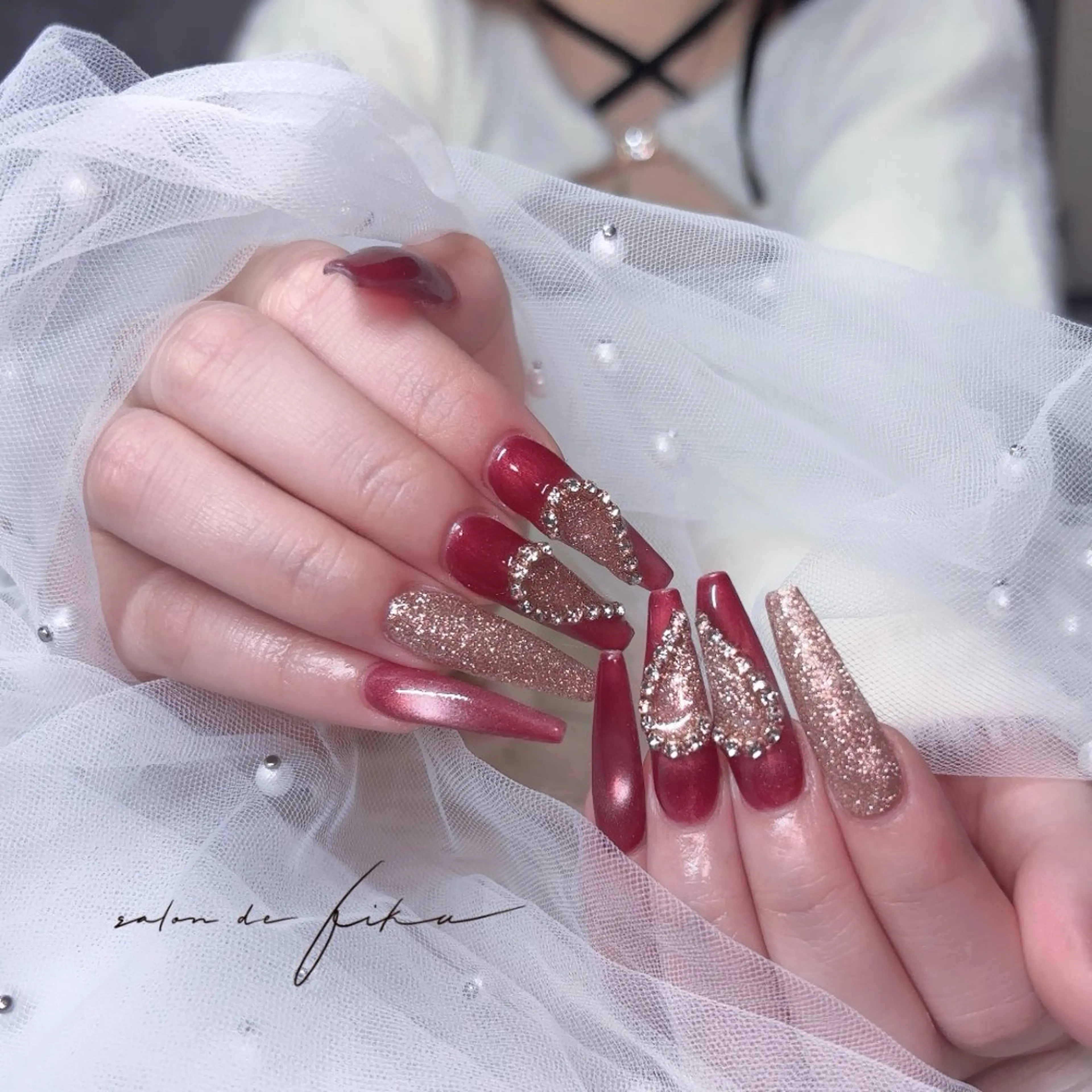 ネイル 冬ネイル クリスマス ハンドネイル ayano 【パラジェル取扱店】のエステ・リラクイメージ