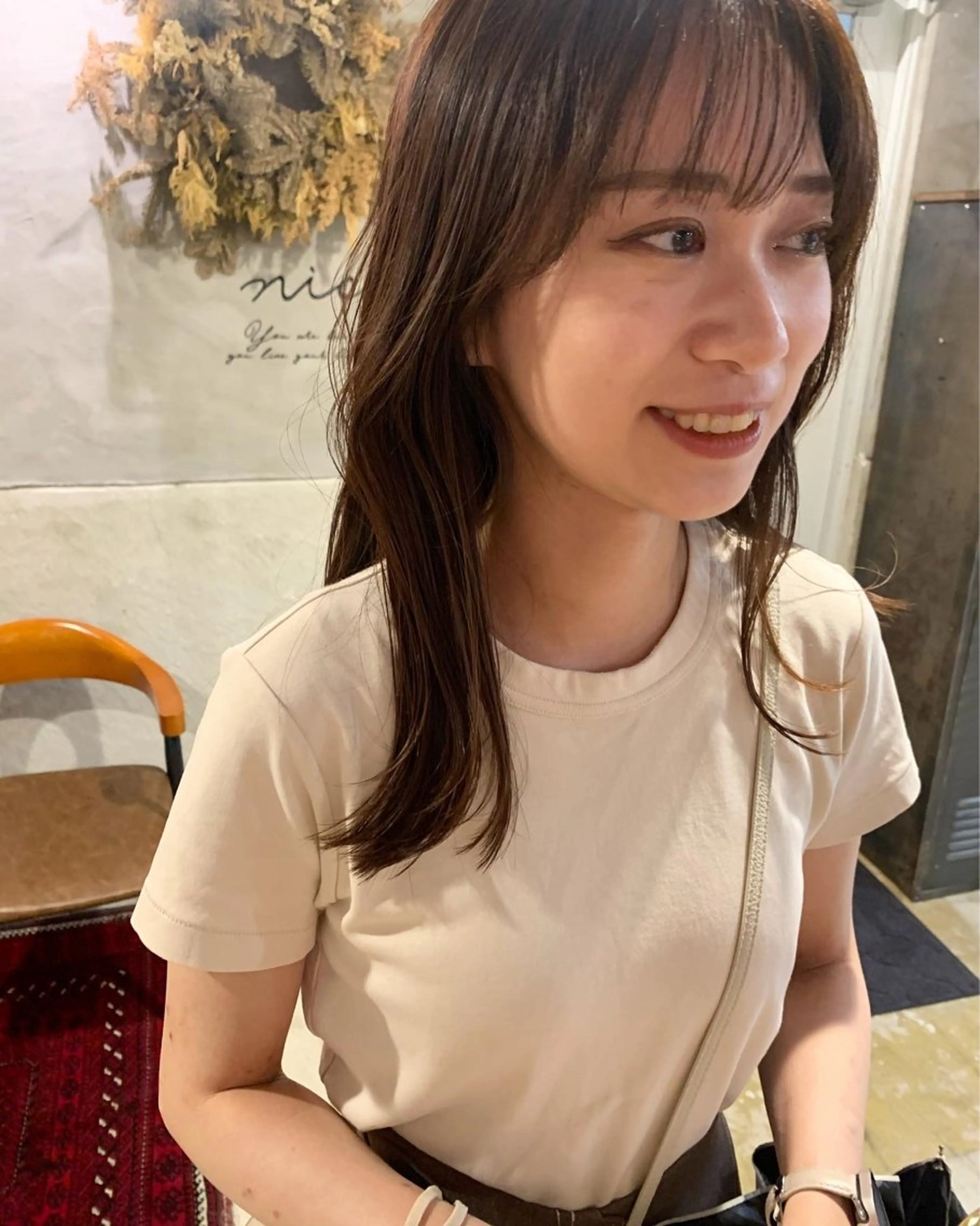 ロング カラー 落合 妙佳のヘアスタイル