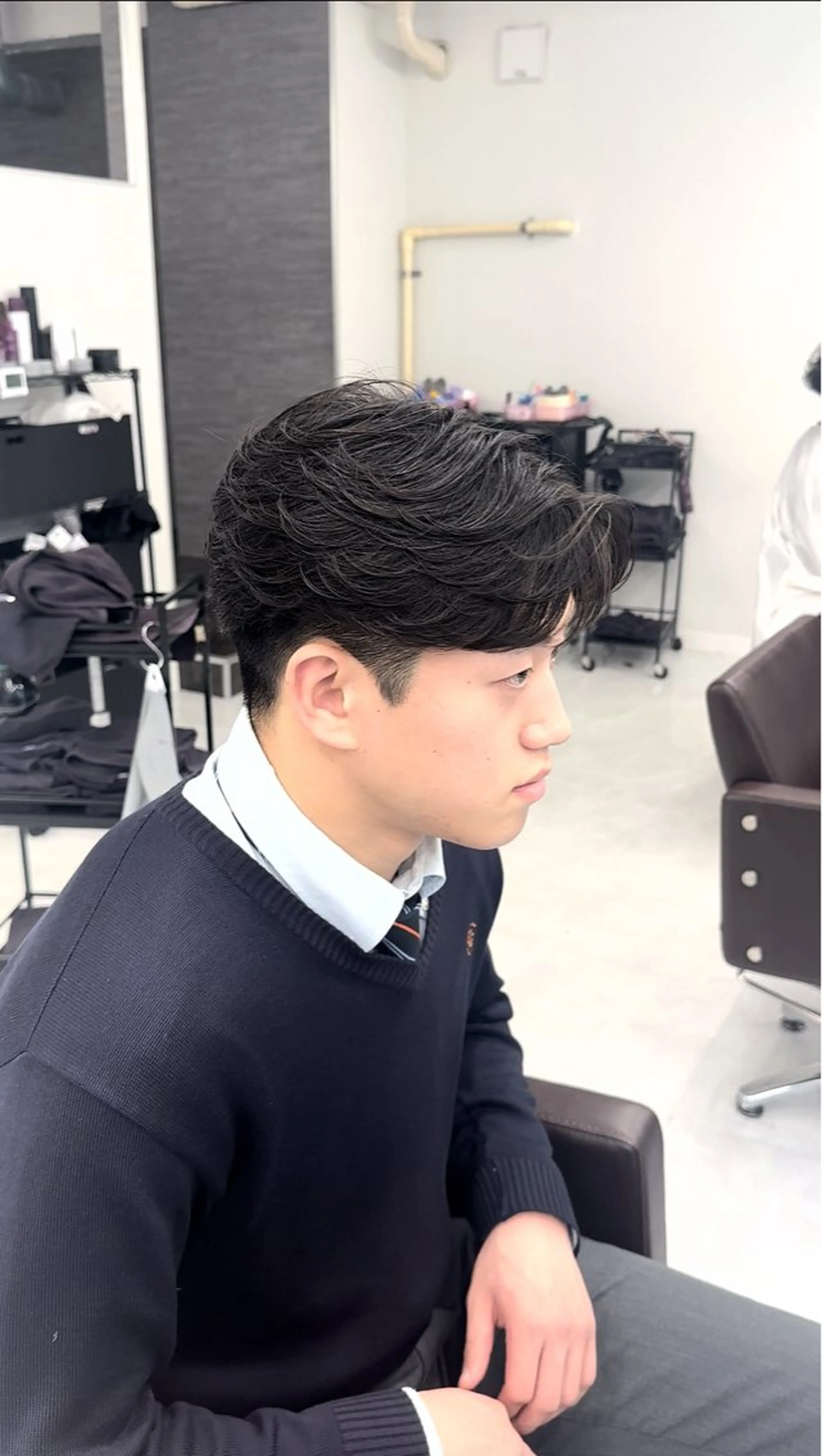 パーマ メンズ カット パーマ ニュアンス/フェザー /ウルフ/伶馬のヘアスタイル