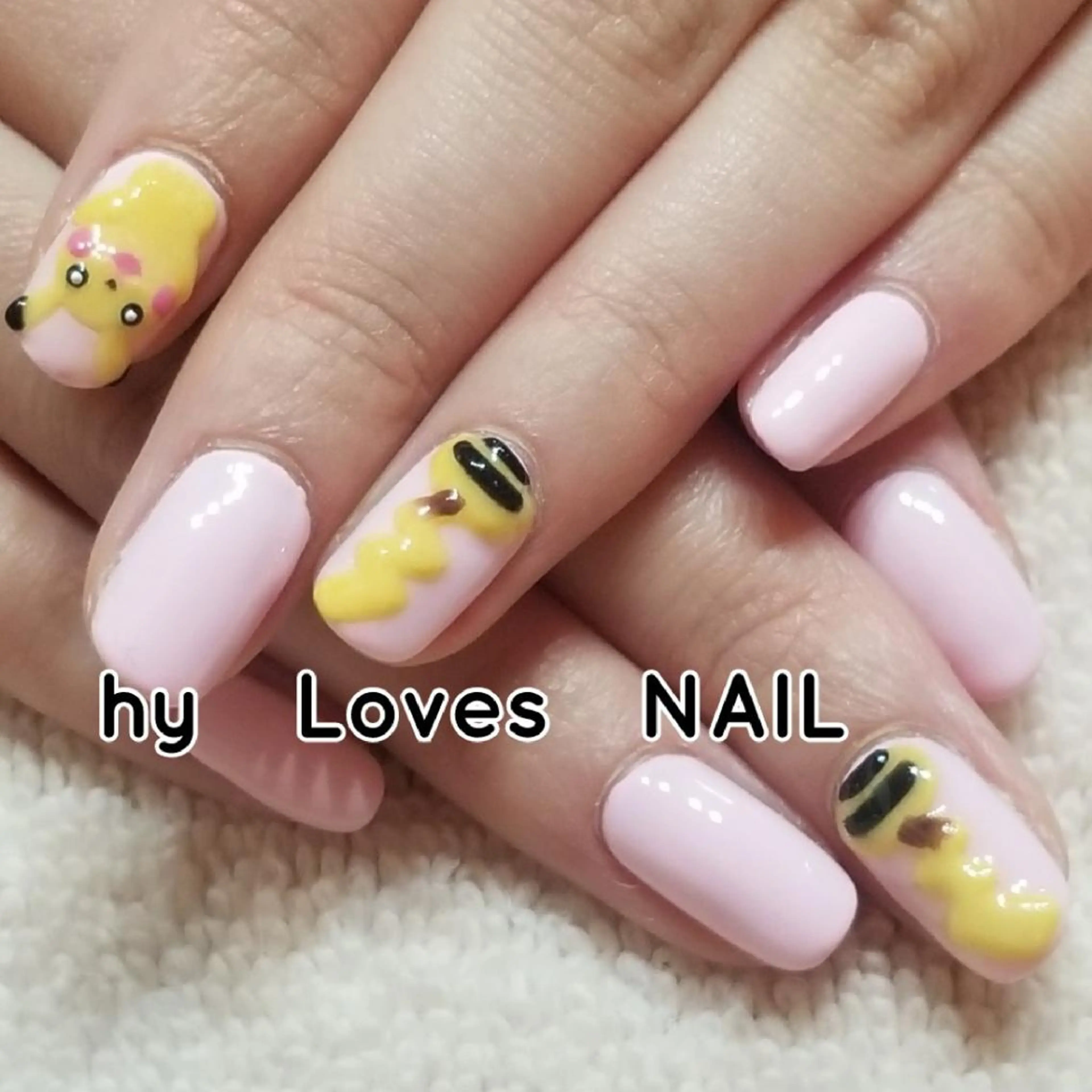 ネイル ピンク ハンドネイル よしだ ひろきのネイルデザイン