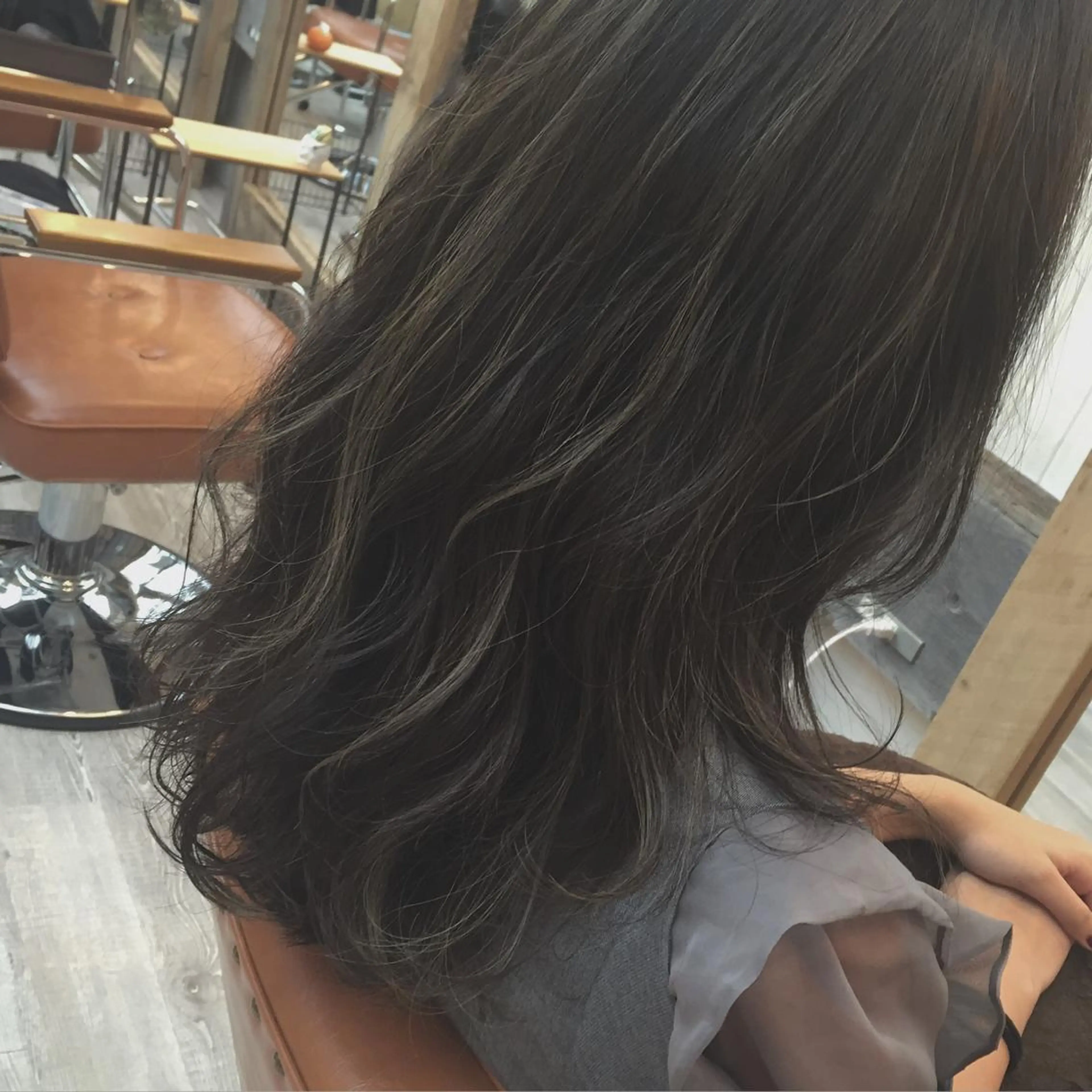 セミロング ロング カラー パーマ 外国人風カラー 前髪顔周り✂️店長 ❤️アマミヤ❤️のヘアスタイル