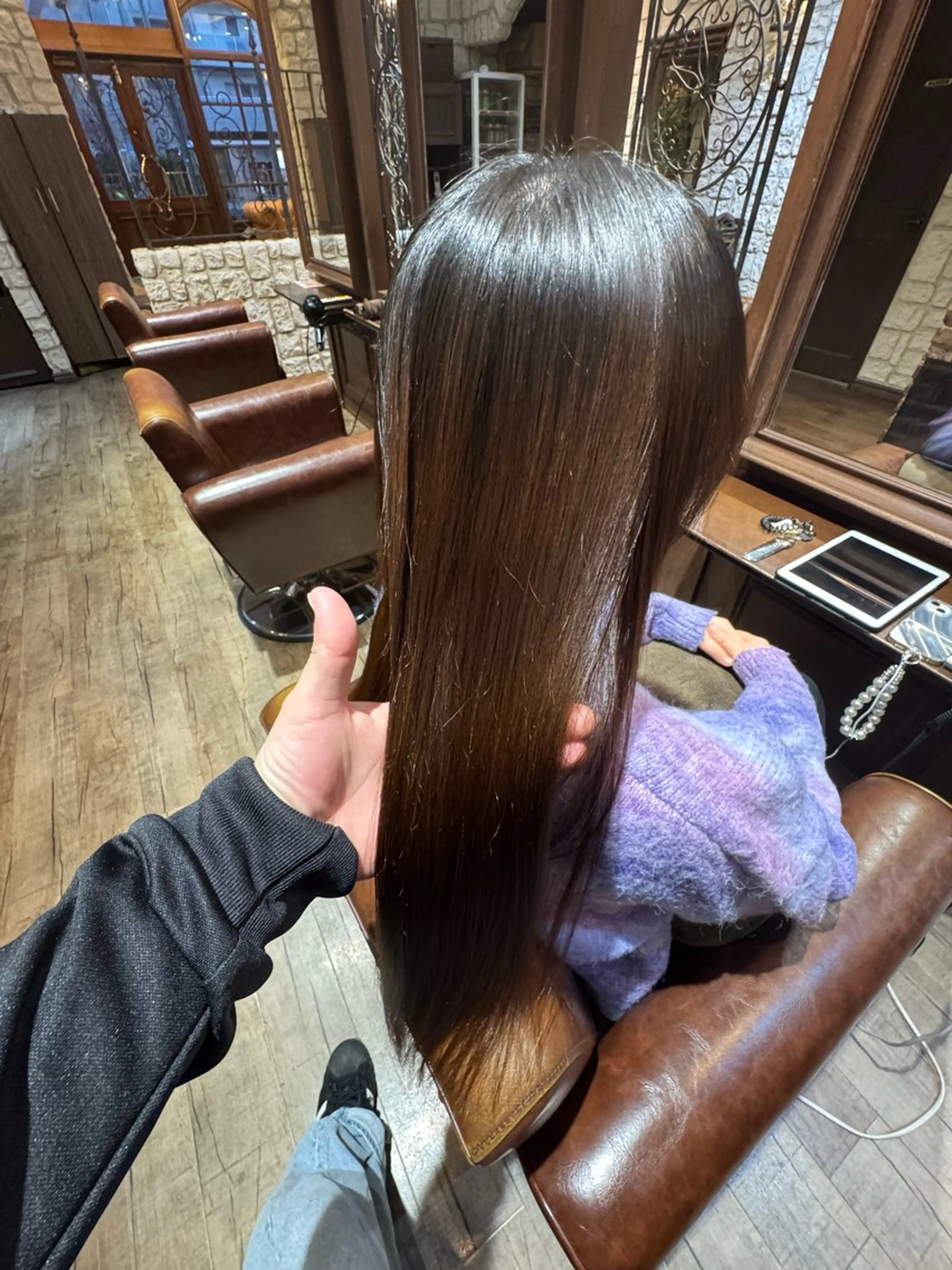 ロング 縮毛矯正 オノ ソウイチロウ/ ブリーチ/パーマのヘアスタイル