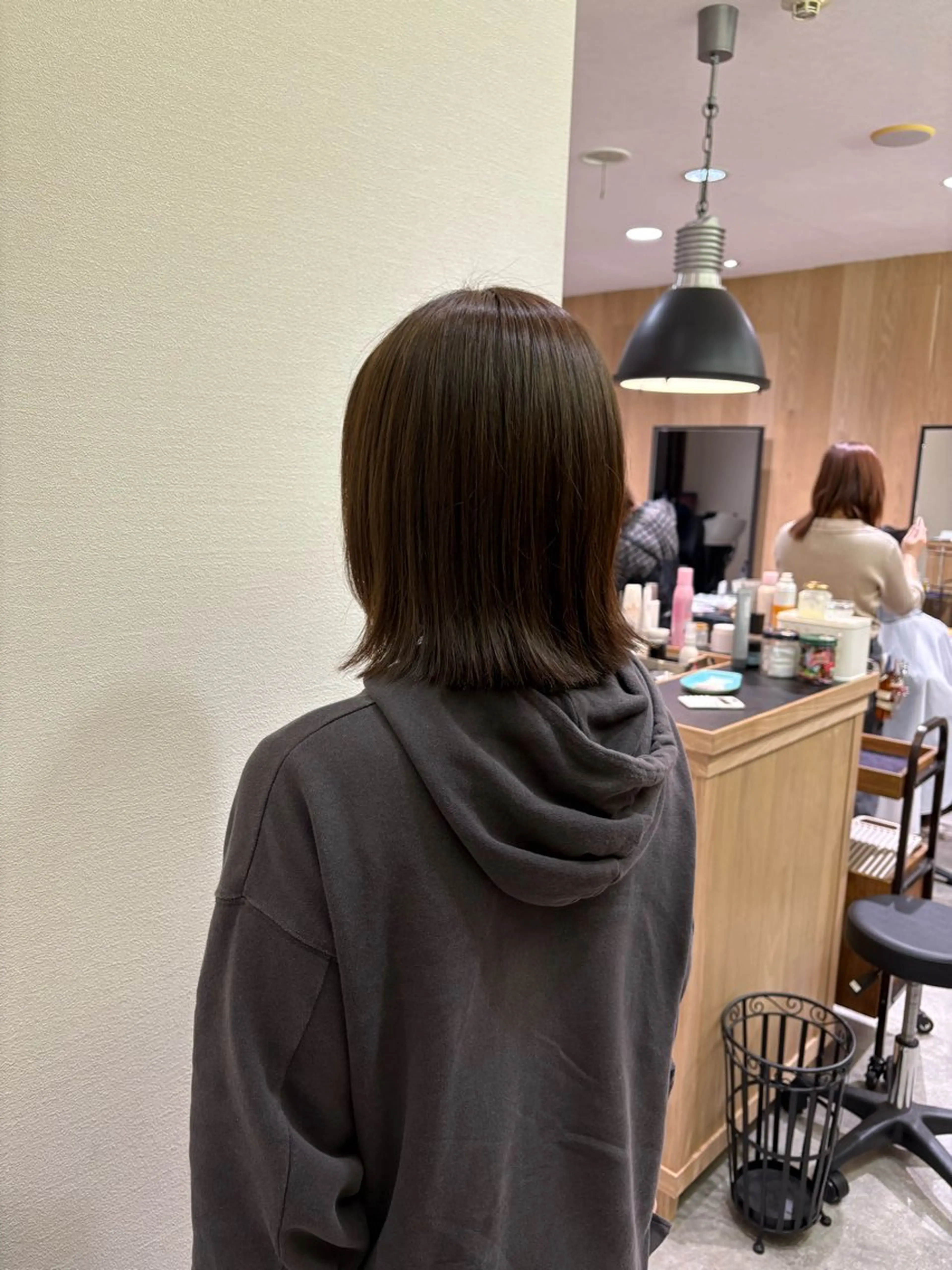 ミディアム カラー ブラウンカラー 外ハネヘア 和泉市/ mahae/原田のヘアスタイル