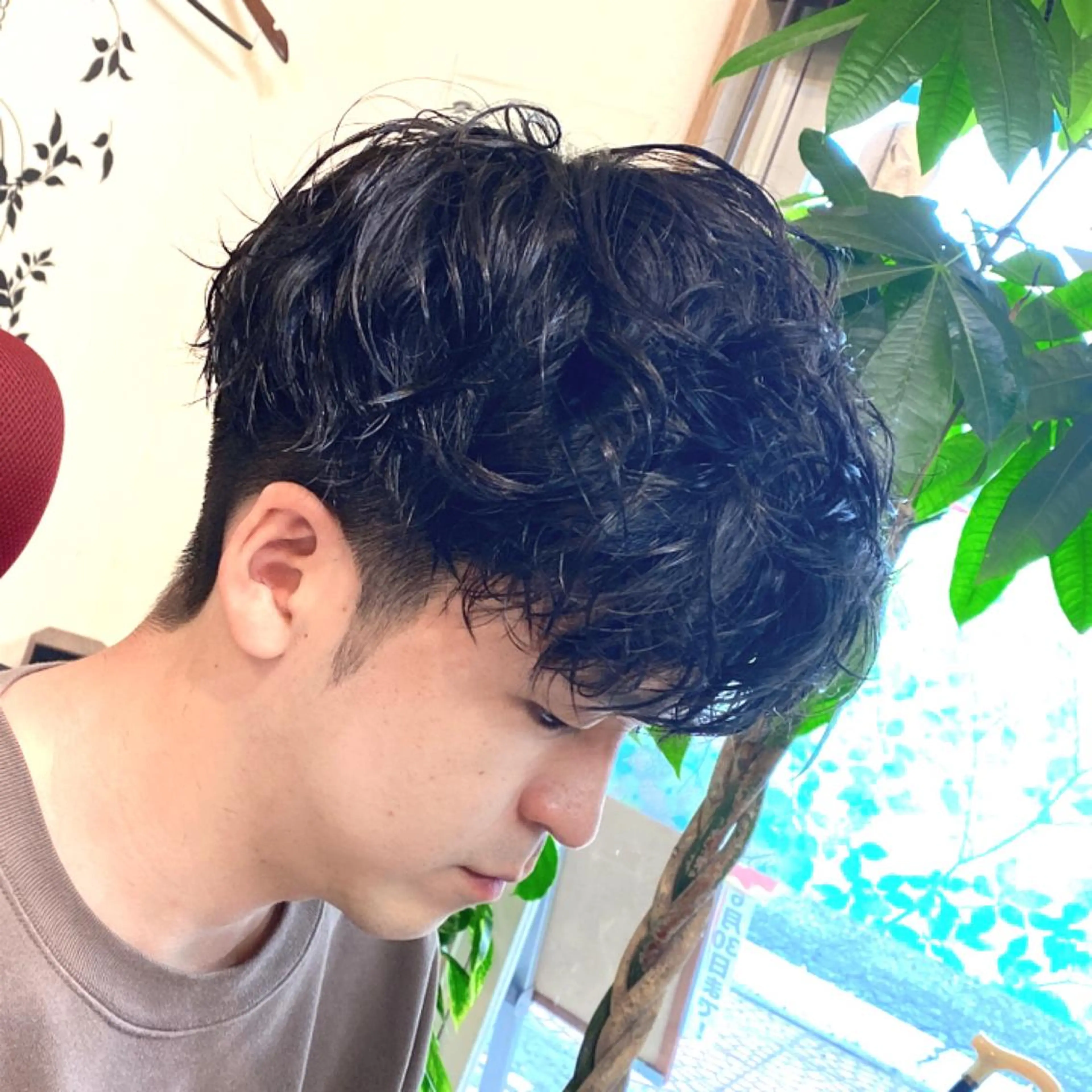 【メンズパーマ】スパイラル系、ツイスパ系パーマ　カット込みの写真