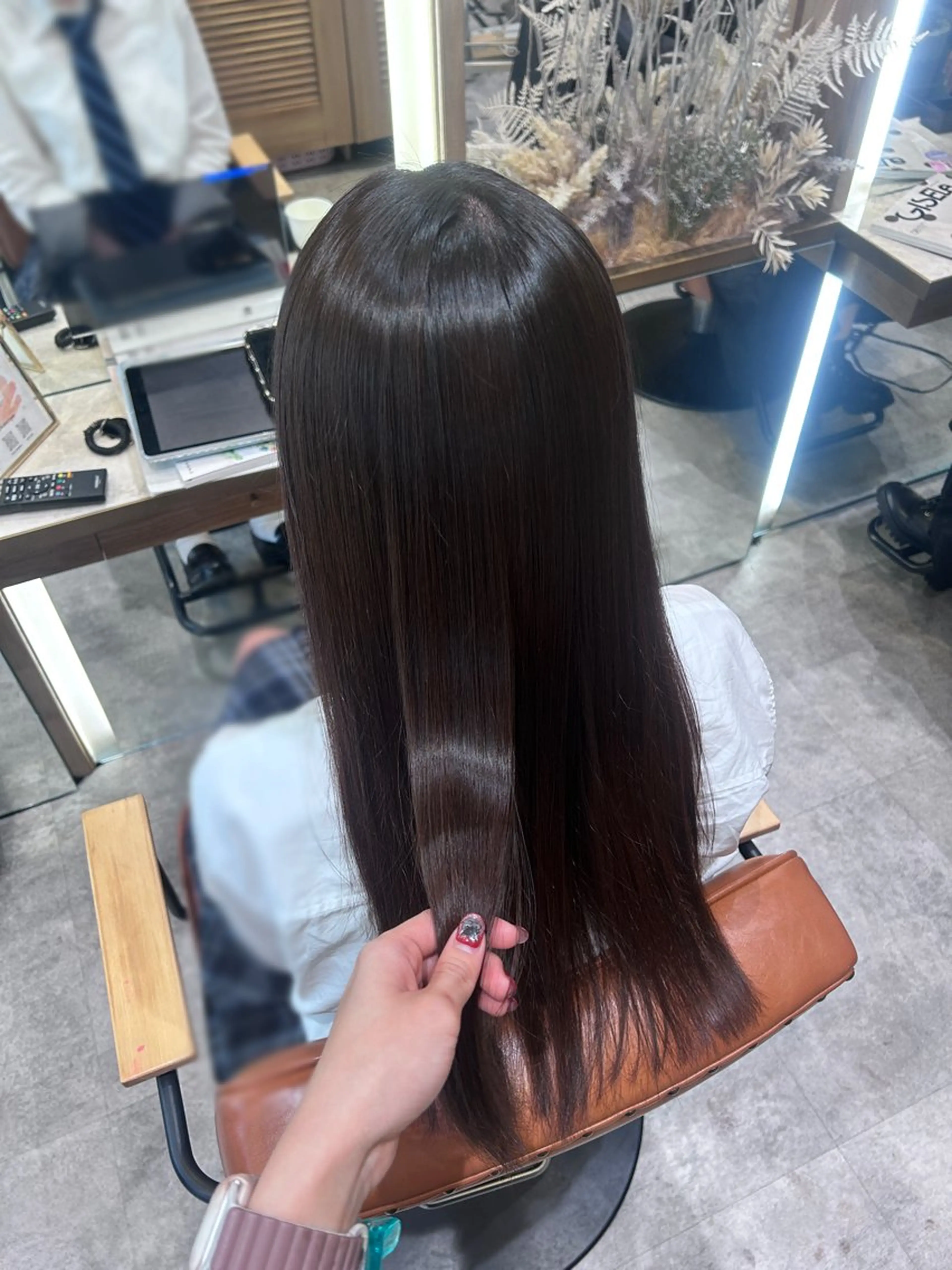 ロング 縮毛矯正 🍀olelo国立 🐱みどりこのヘアスタイル