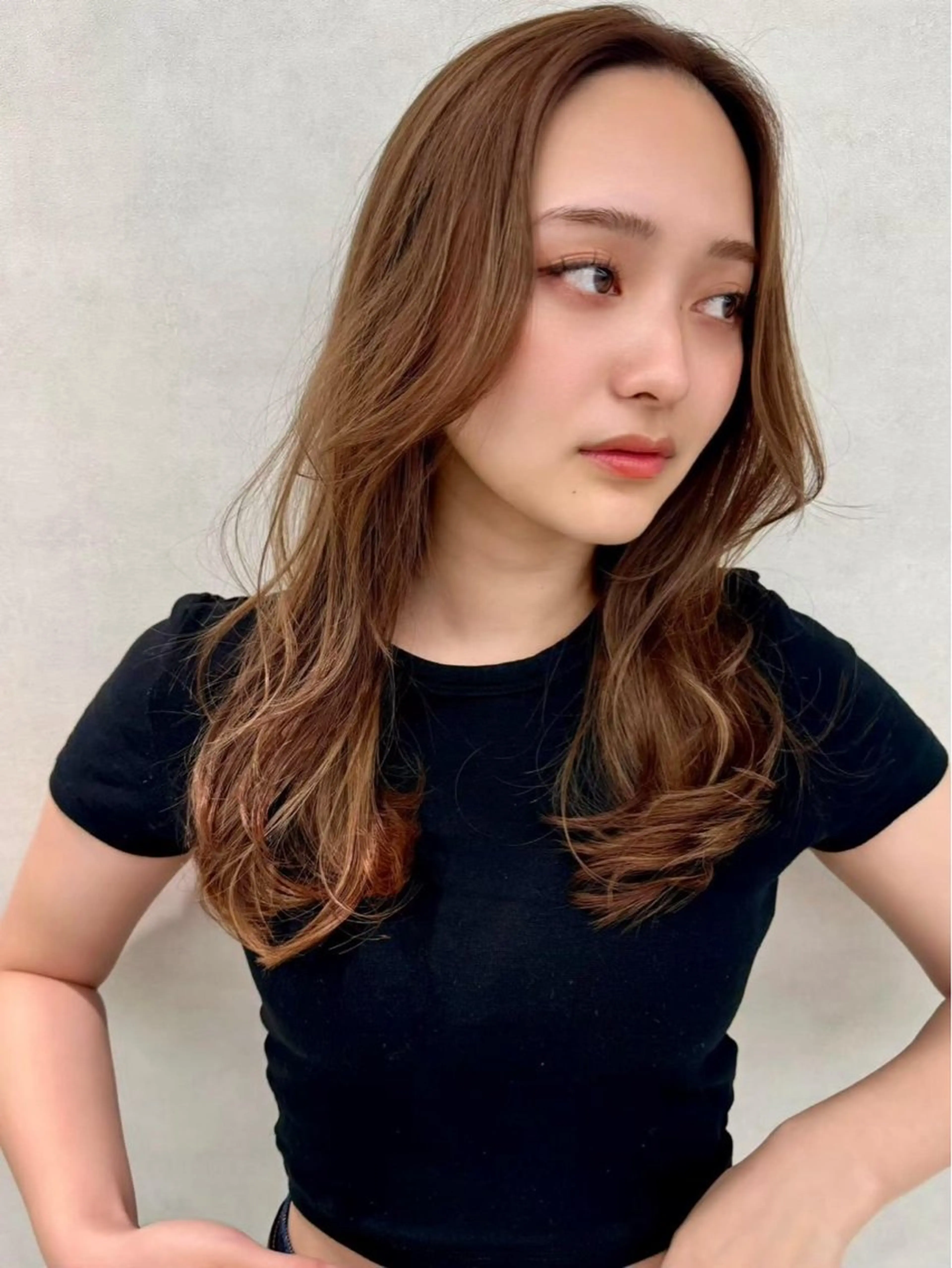 ロング カット ヘアカラー 【韓国ヘア】公式 🇰🇷Ash中野のヘアスタイル