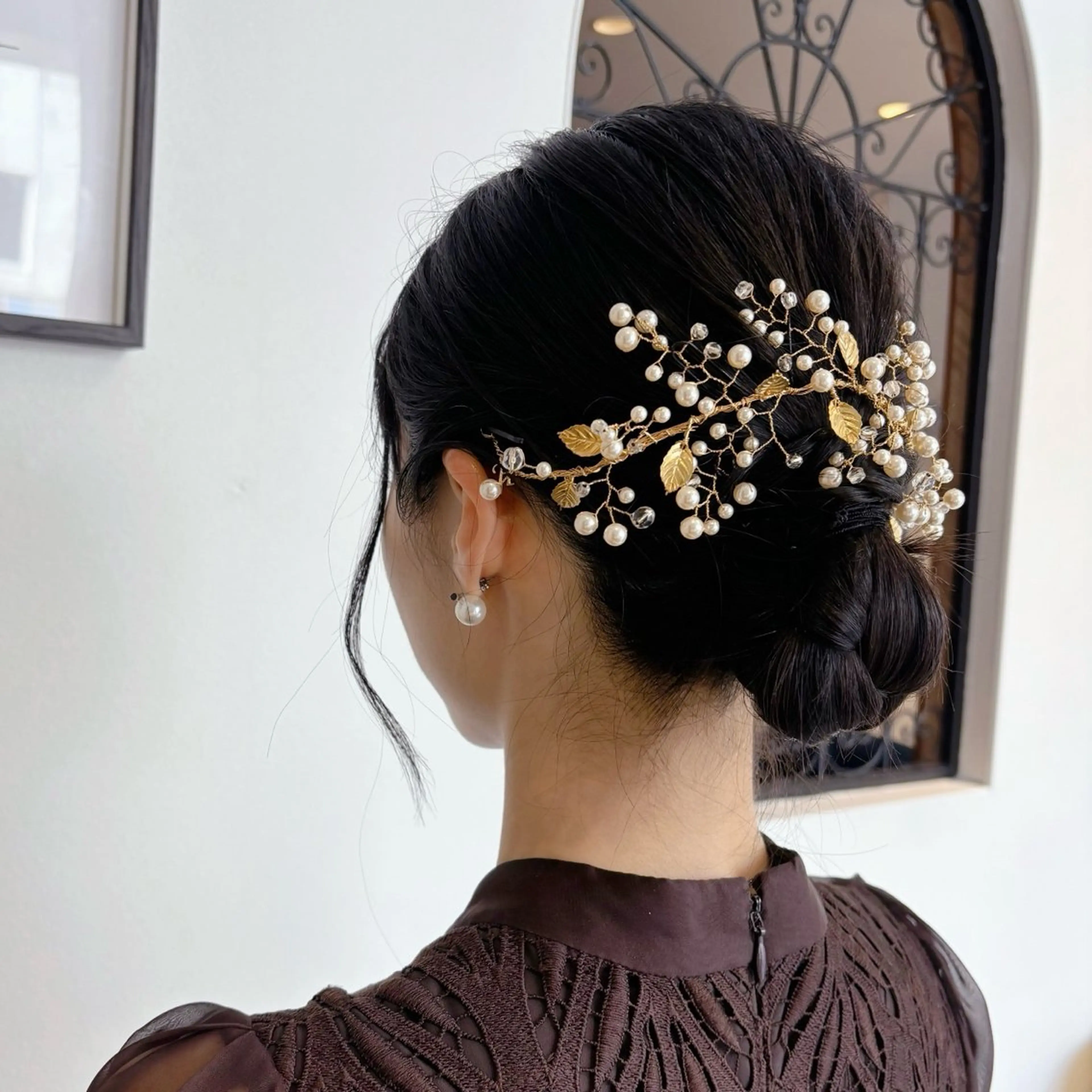 ヘアアレンジ 結婚式・ブライダル 🍒しの🍒 透明感カラー/カットのヘアスタイル