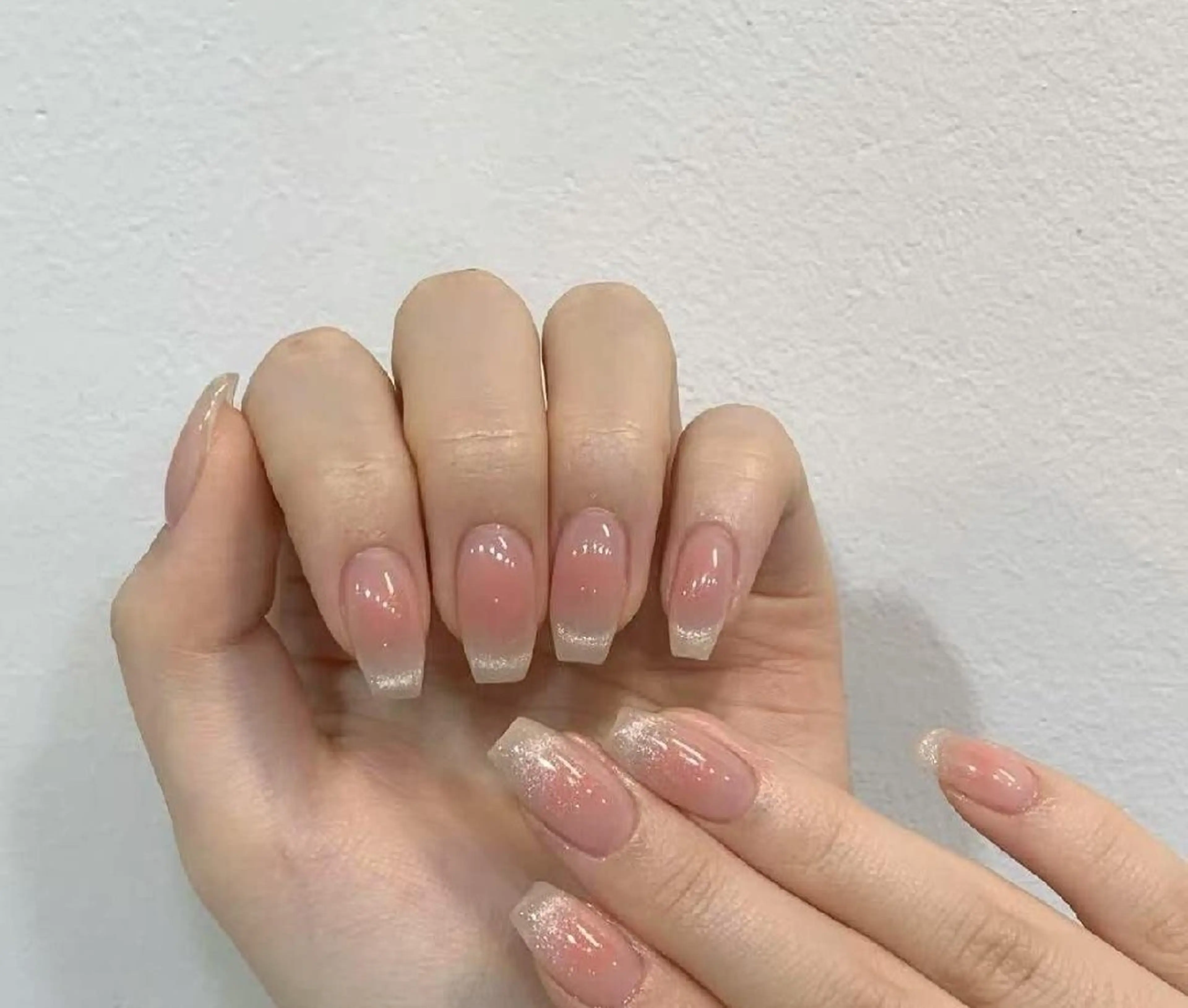 ネイル フラワーネイル フレンチネイル ジェルネイル ガラスフレンチ ハート ハンドネイル Oomiya 服部のネイルデザイン