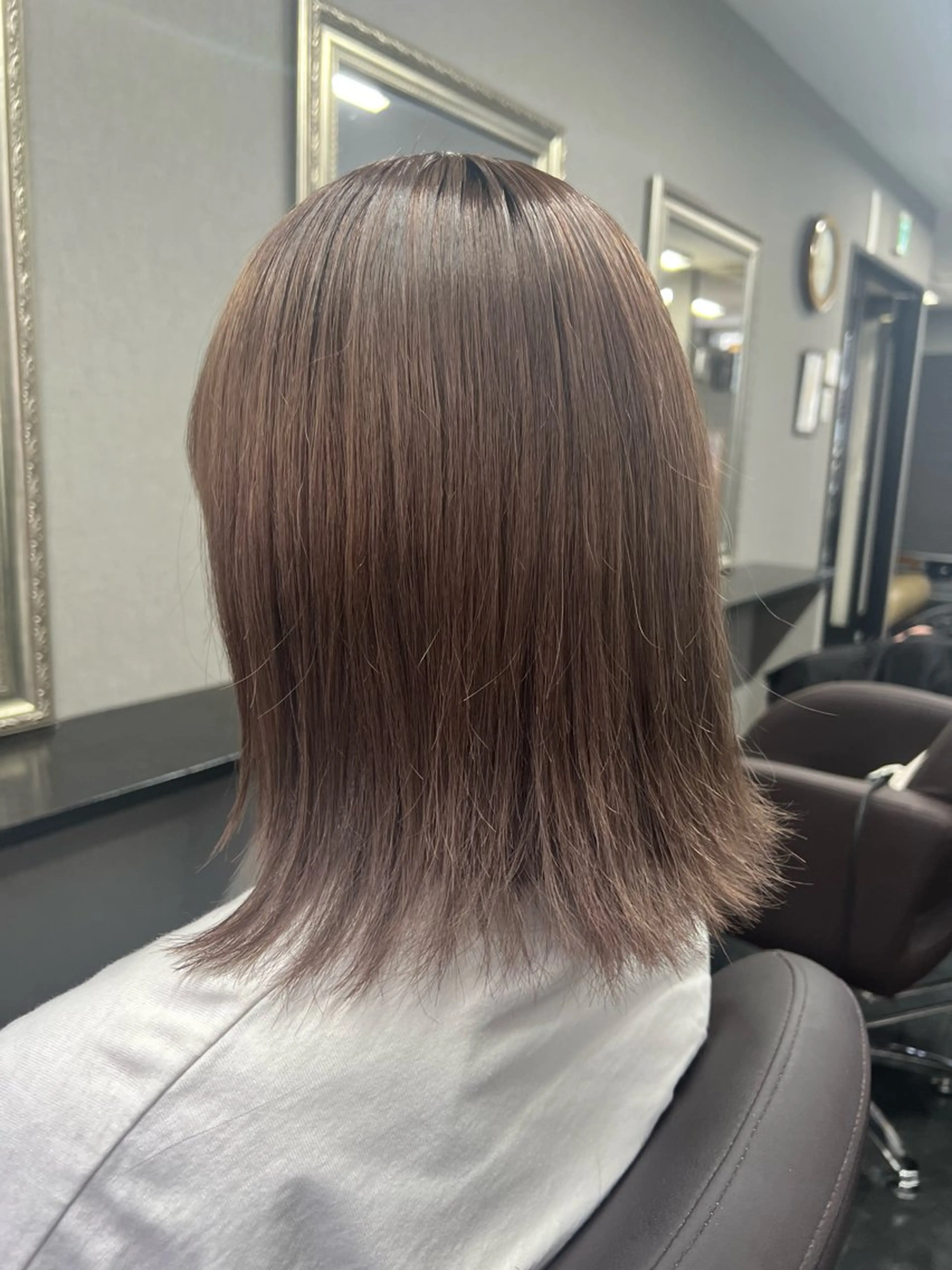 ミディアム カラー ハイトーンカラー 坂本 翼のヘアスタイル